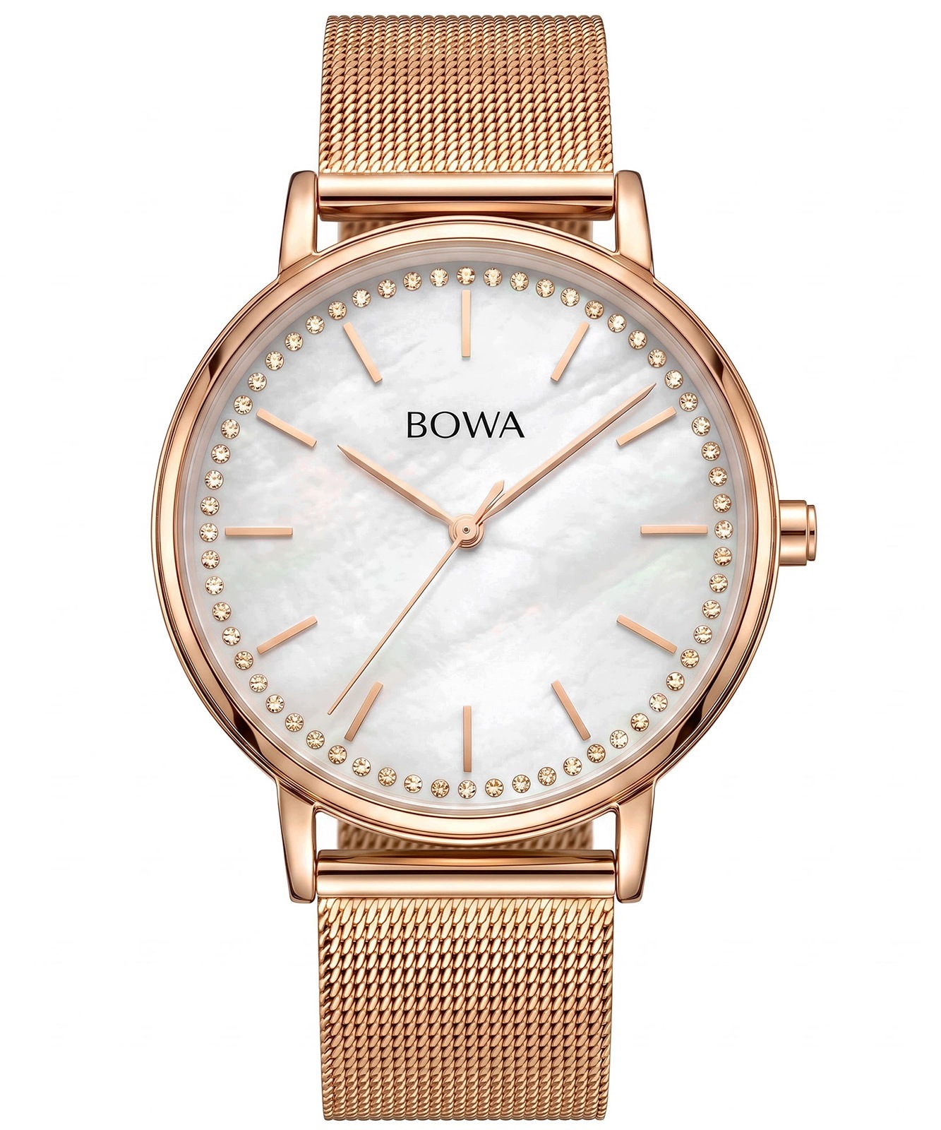 Hodinky Bowa Rio Pearl-Rose Gold Mesh 38