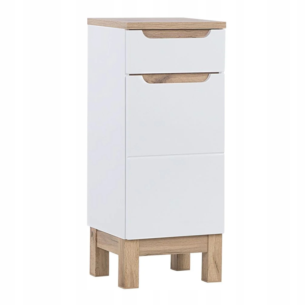 Zestaw Mebli Łazienkowych z Umywalką 60 Białe BALI Materiał MDF