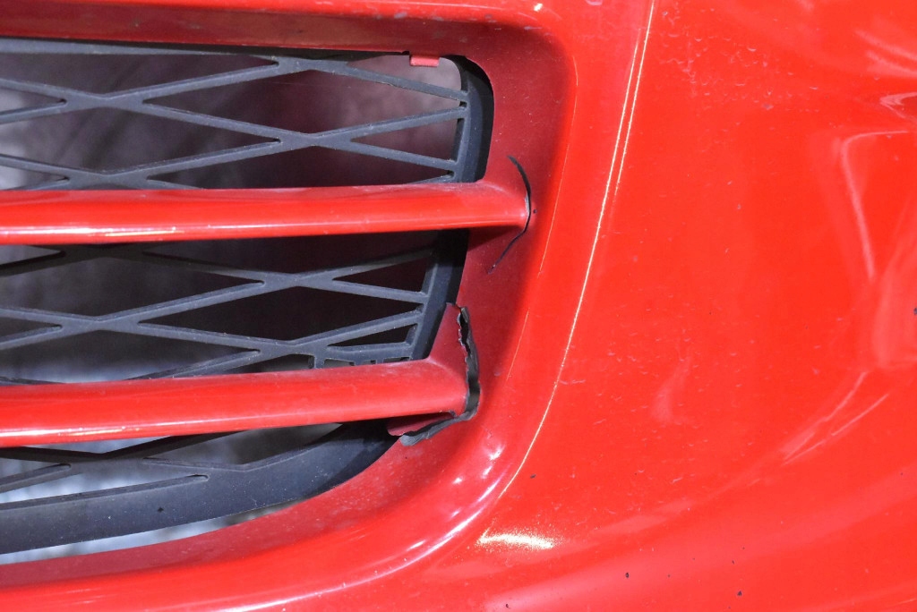 bumper front front red TOYOTA YARIS 2 II 05-09