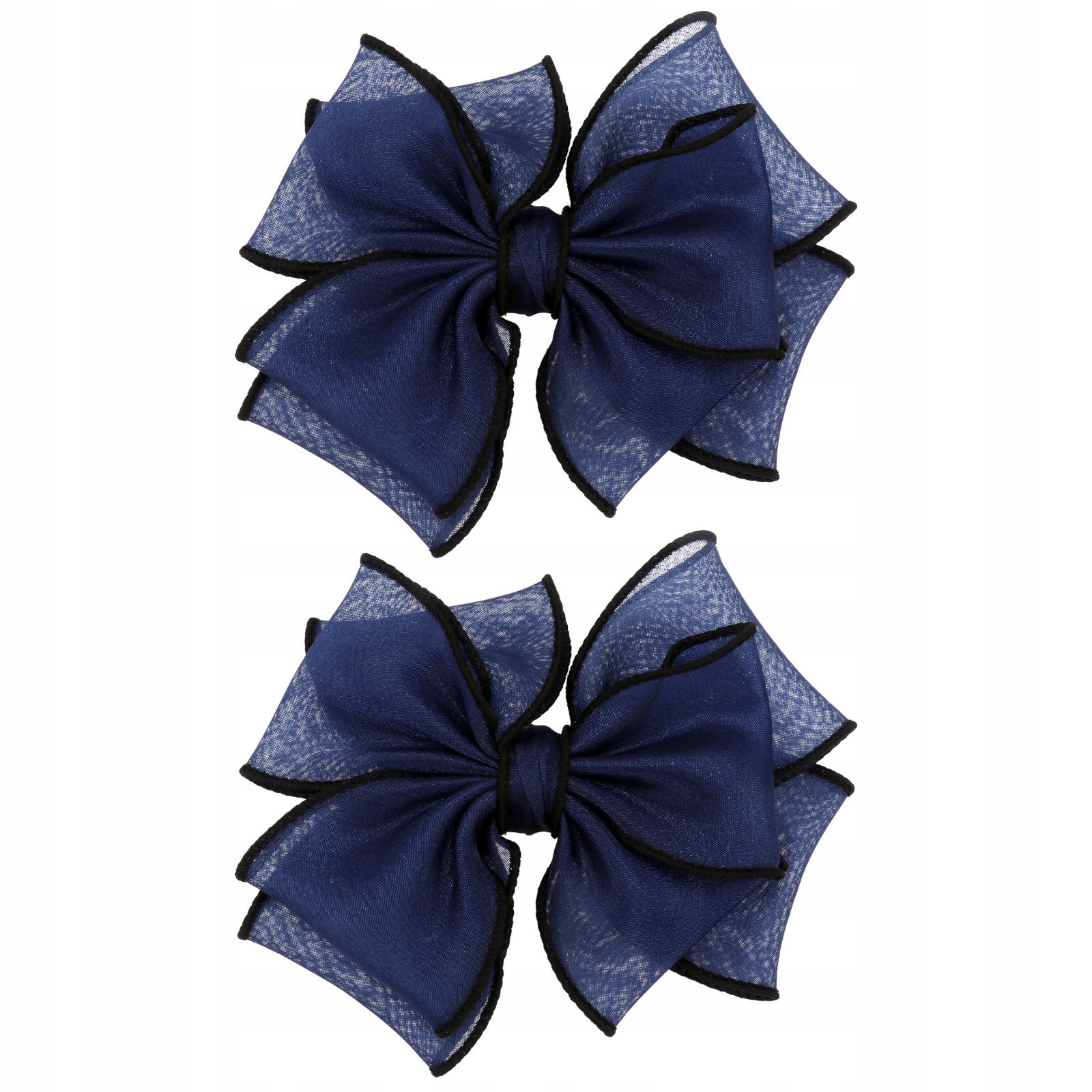 2SZT TRWAŁA KOKARDKA NA BUTY CZARNA OZDOBA DO DIY I IMPREZ