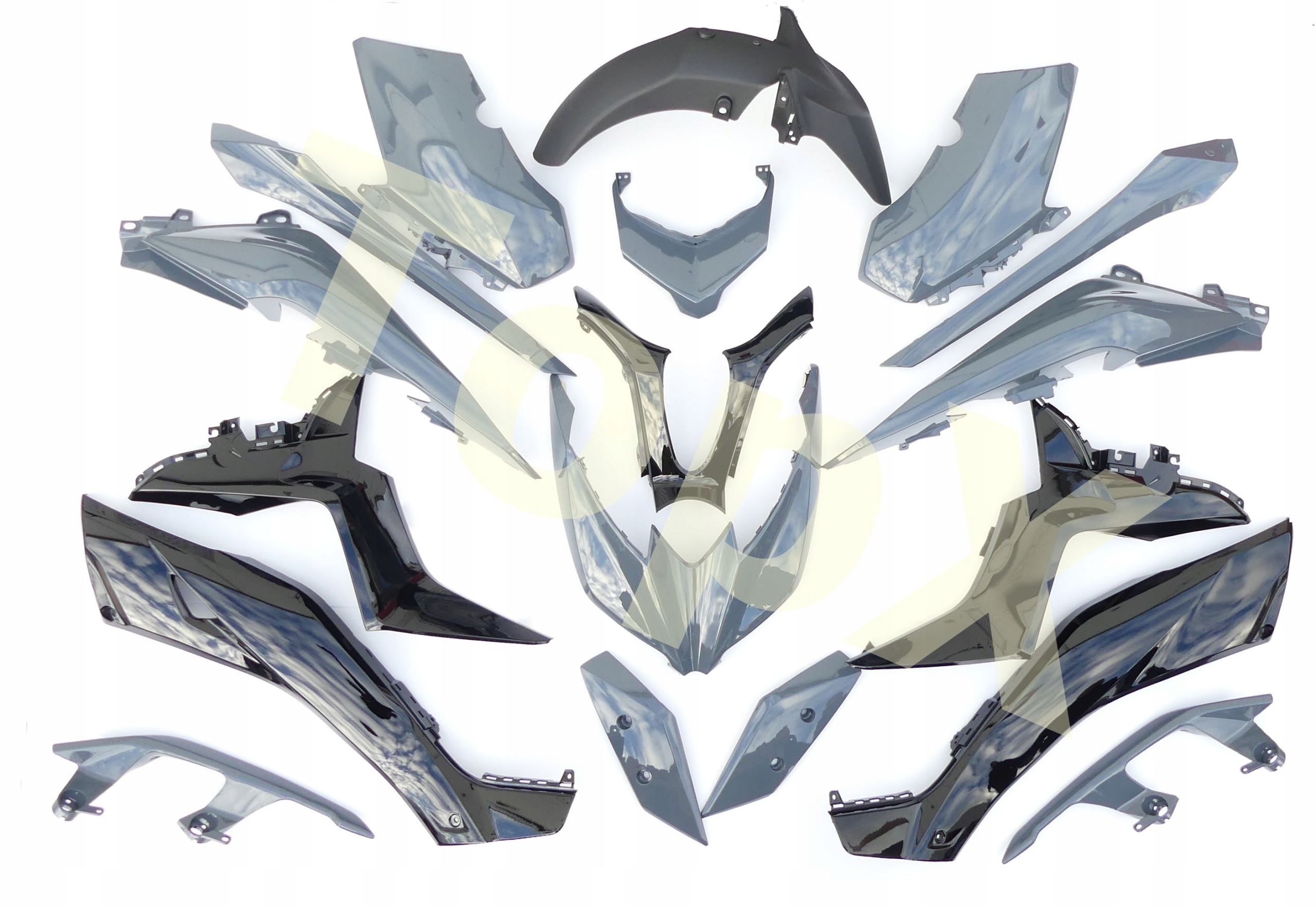 Kompletní Sada X18 Owiewka Błotnik Bok Yamaha X-max Xmax 125 300 400 17+ BL1