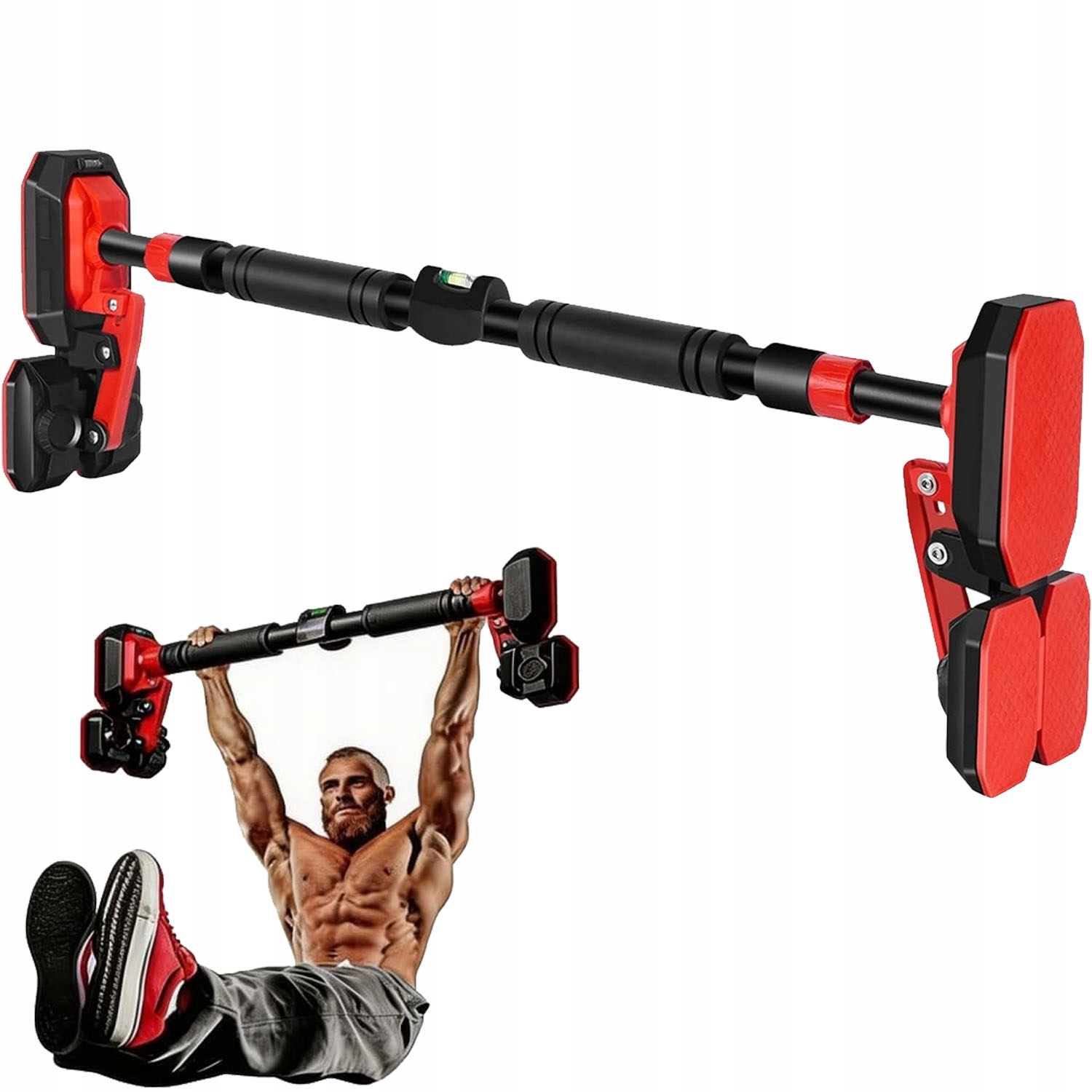 Hrazda pro zvedání cvičení, nastavitelná, ocelová, vyztužená, 200 kg