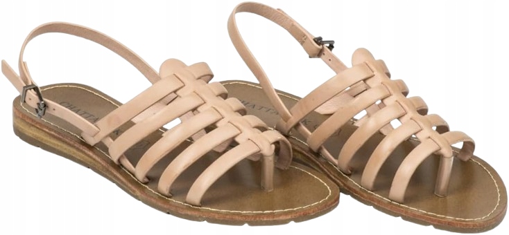 Dámské Béžové Klasické Sandály Na Léto 40 J1A