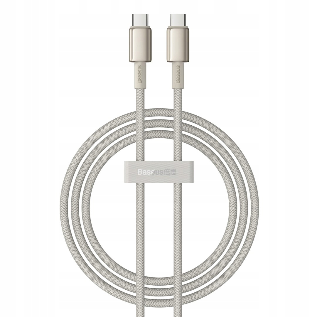 Kabel przewód Tungsten Gold Usb-c Usb-c 100W 1m złoty