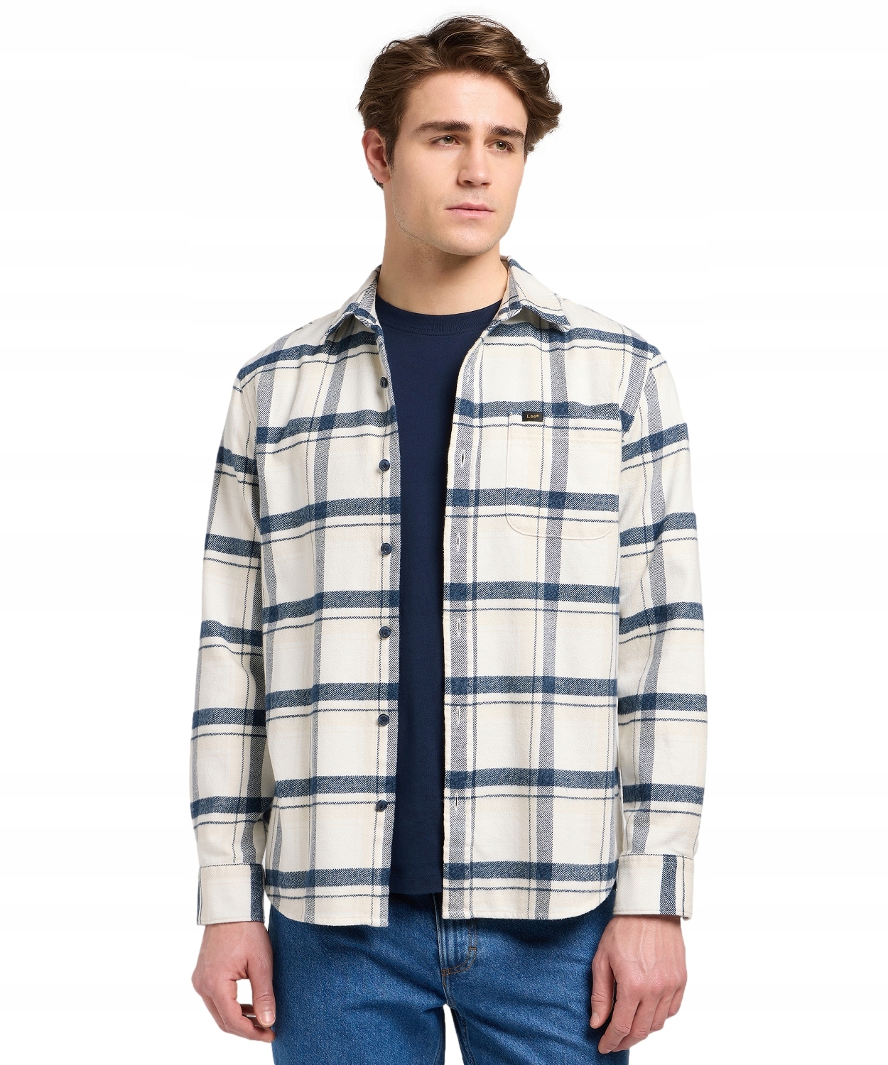 Košile Lee Mercantile Shirt 112370571 Vintage Ecru Jaspe XXL