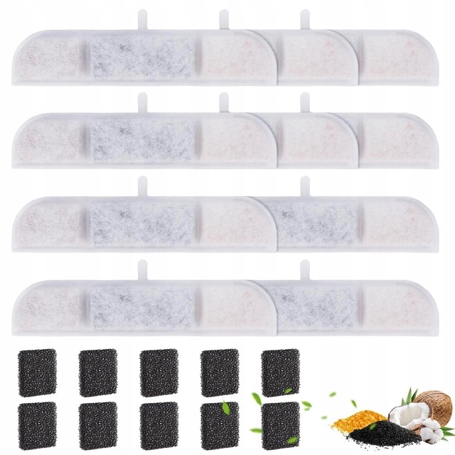 Levně 10 x Filtry do fontány pro kočky DownyPaws 2,5L DPWFP6