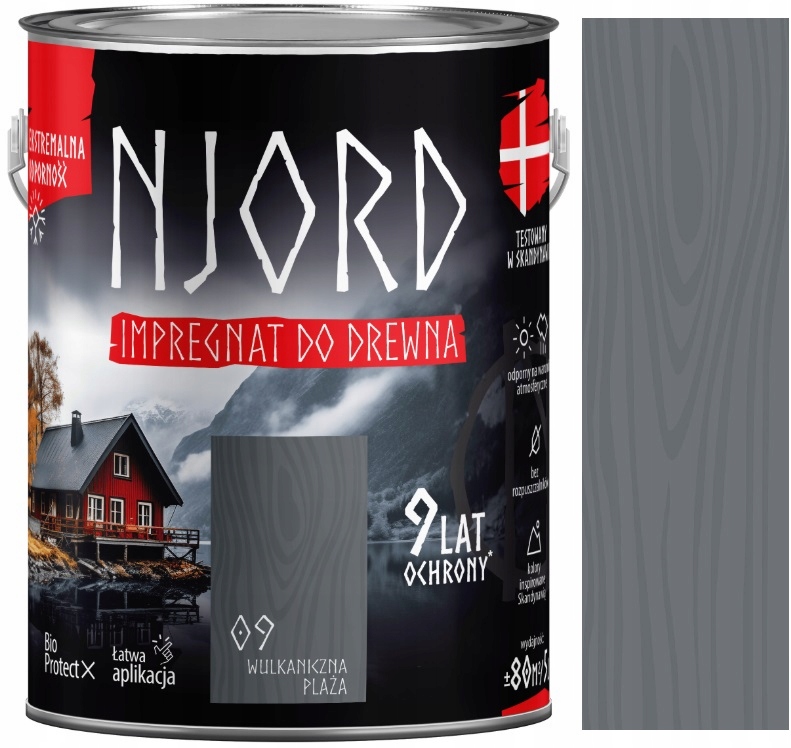 Njord Impregnat Do Drewna Do 9 Lat Ochrony Wulkaniczna Plaża 09 5L