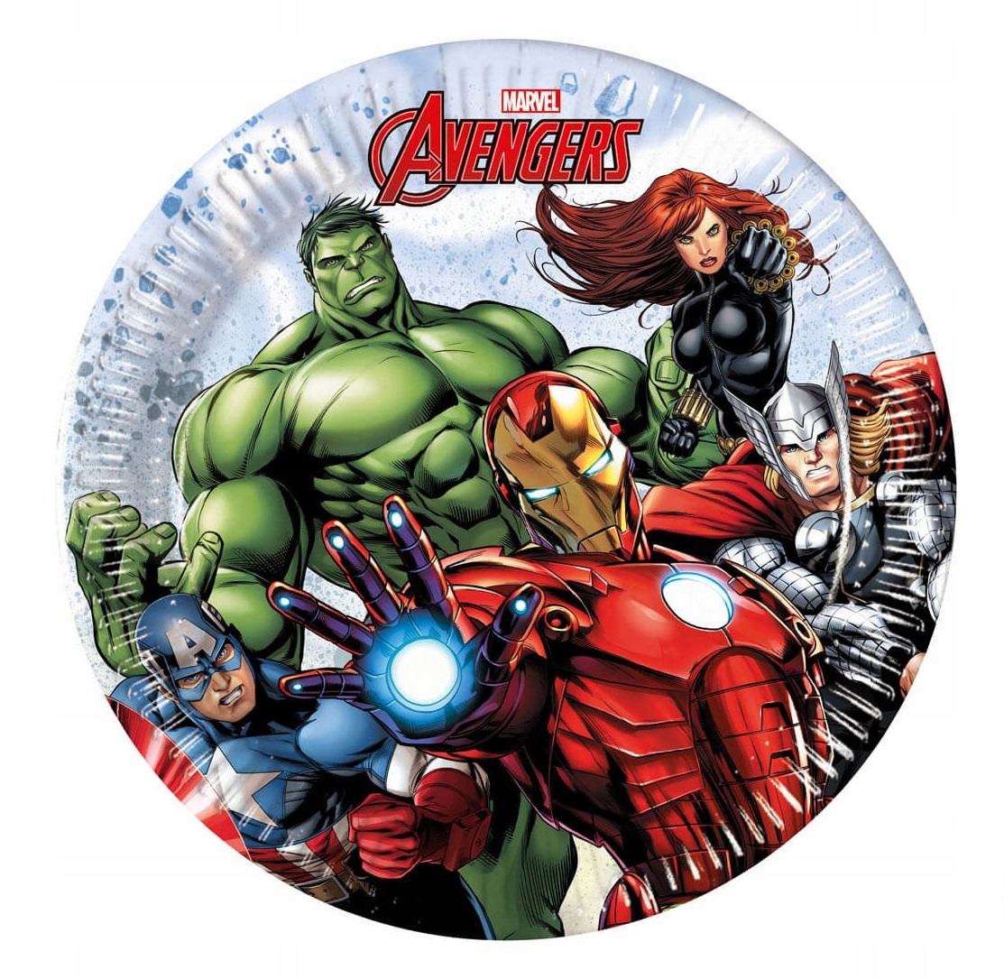 

Talerzyki papierowe Avengers 20cm 8szt nr 1