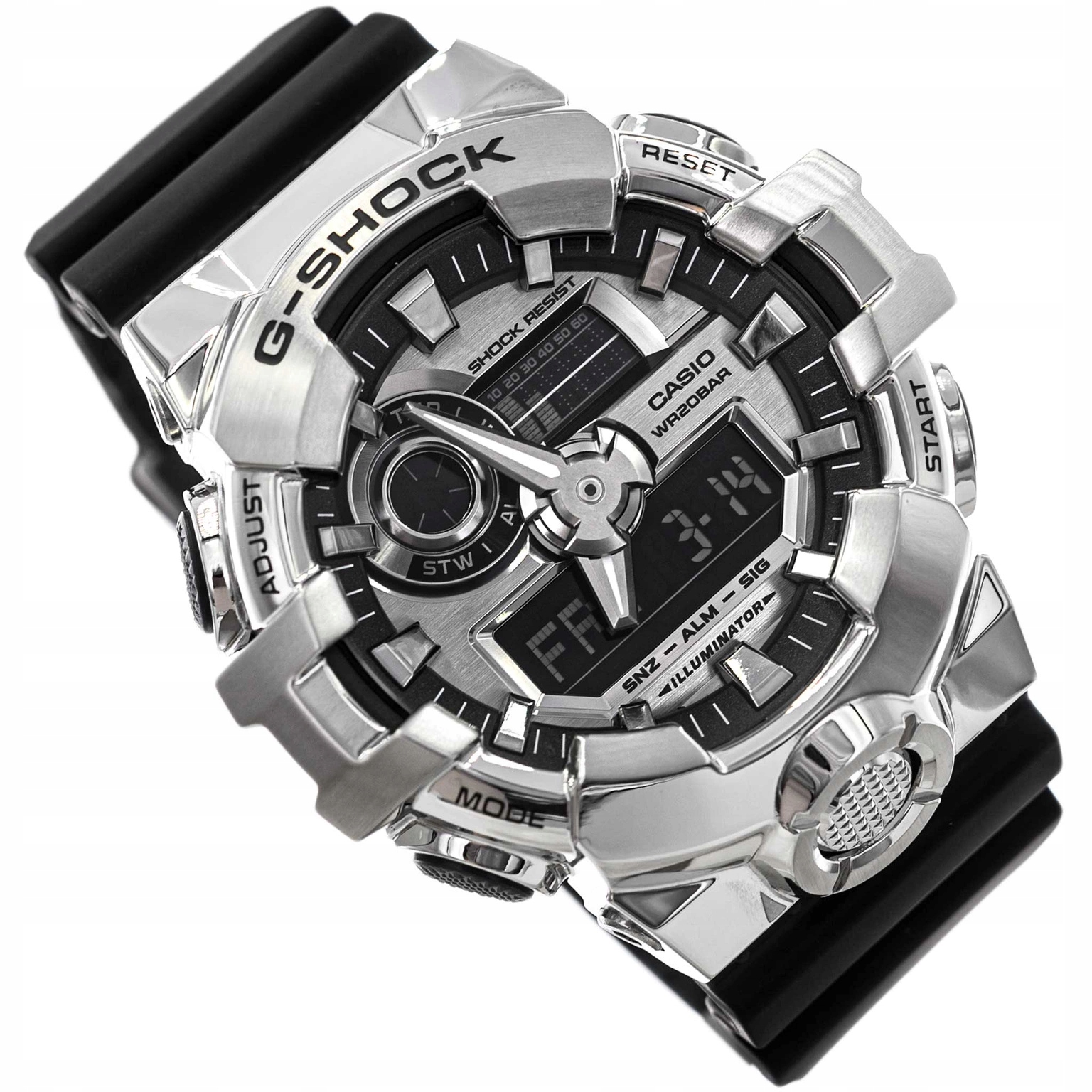 Pánské Hodinky Casio GM-700-1AER G-shock Černé Na Řemínku Odolné 20 Barů