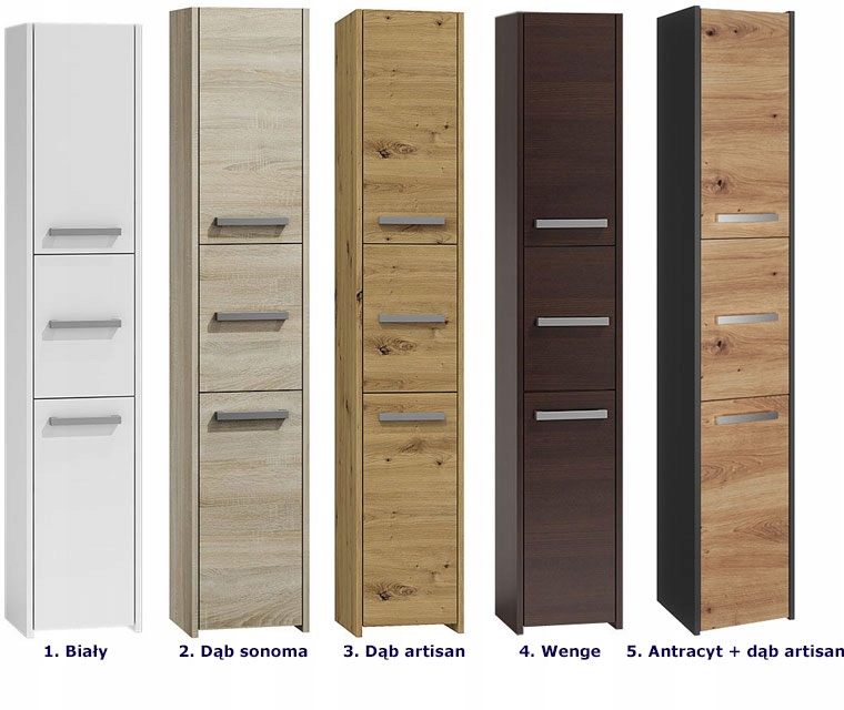 SZAFKA ŁAZIENKOWA = INDUSTRIALNA 30 CM DĄB ARTISAN Głębokość mebla 30 cm