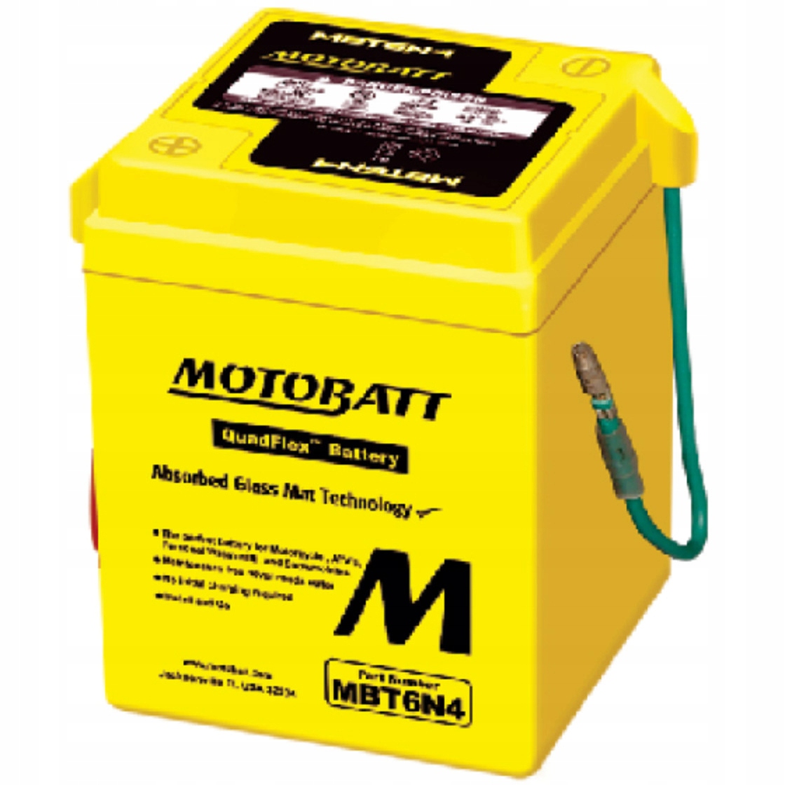 

Akumulator Motobatt MBT6N4 Gel żel żelowy 6V