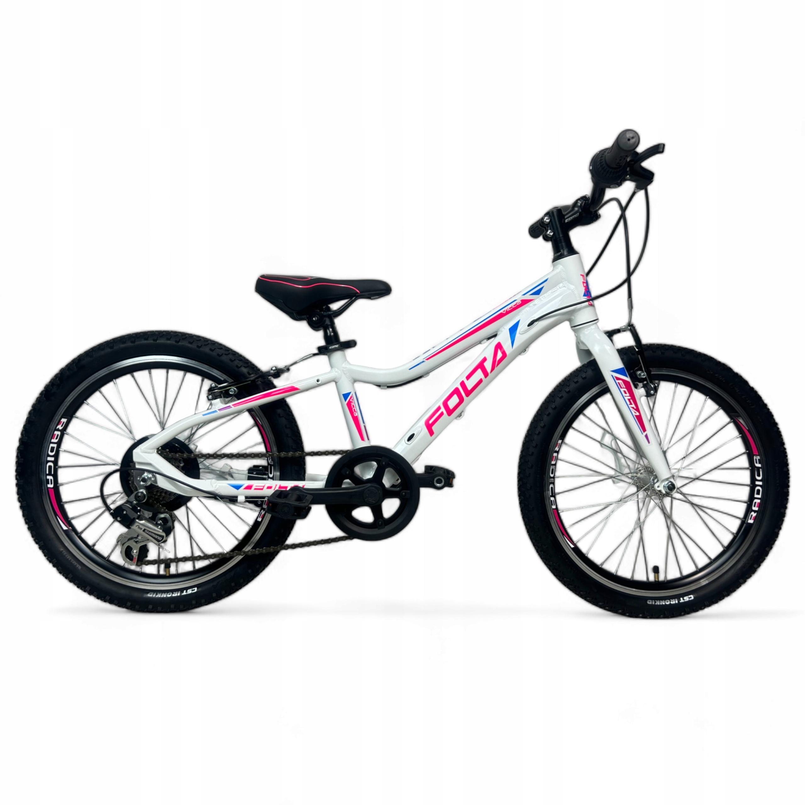 Rower Dziecięcy Mtb Folta Vicca 20'' Aluminiowy Biały