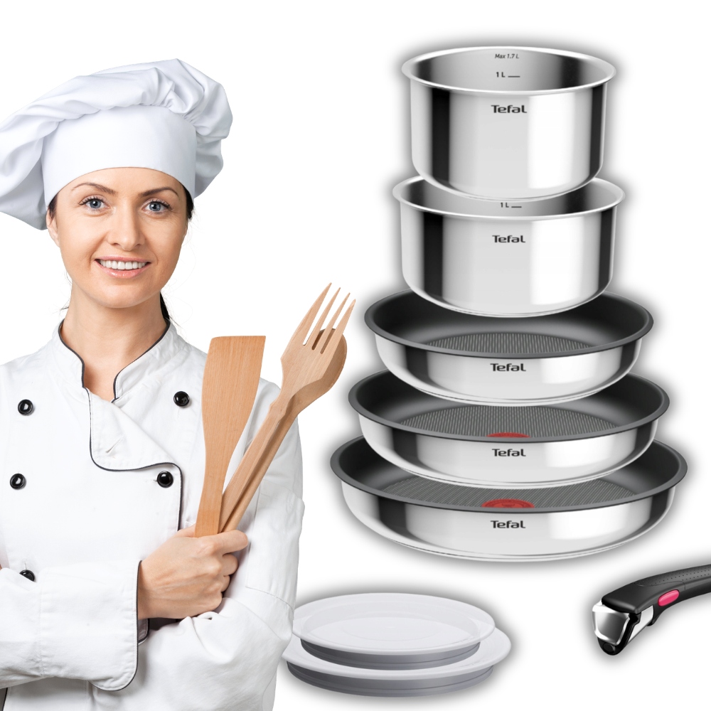 súprava hrncov a panvíc Tefal s nepriľnavým povrchom Indukcia 8 ks