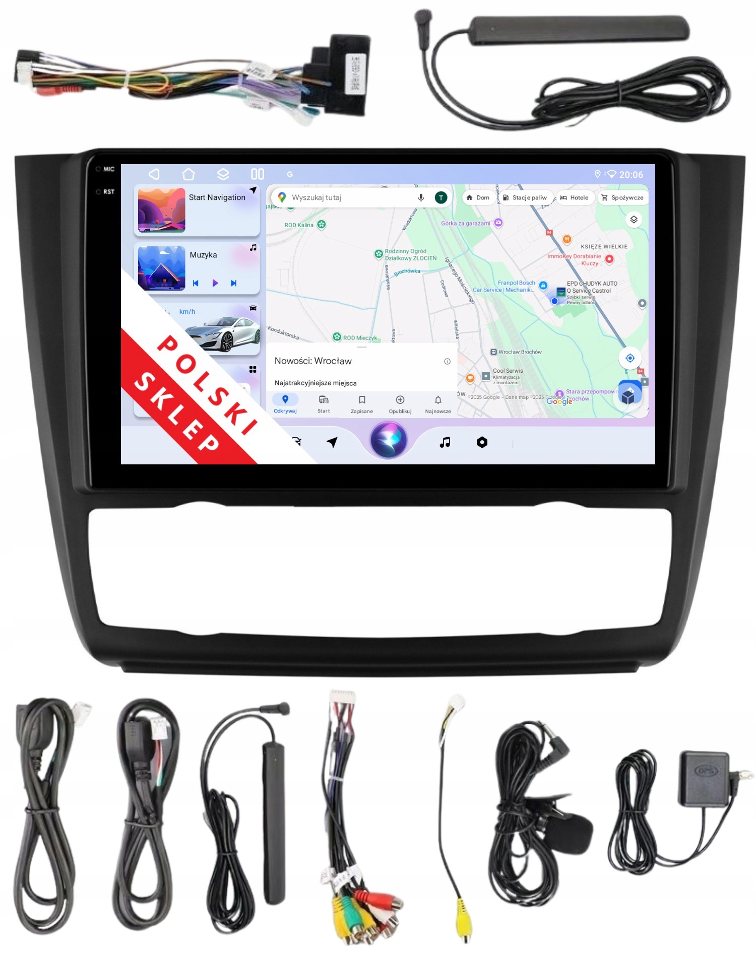 Rádio 2DIN Navigácia Android Bmw Série 1 E81 E82 3/32 Gb Dsp Carplay Lte