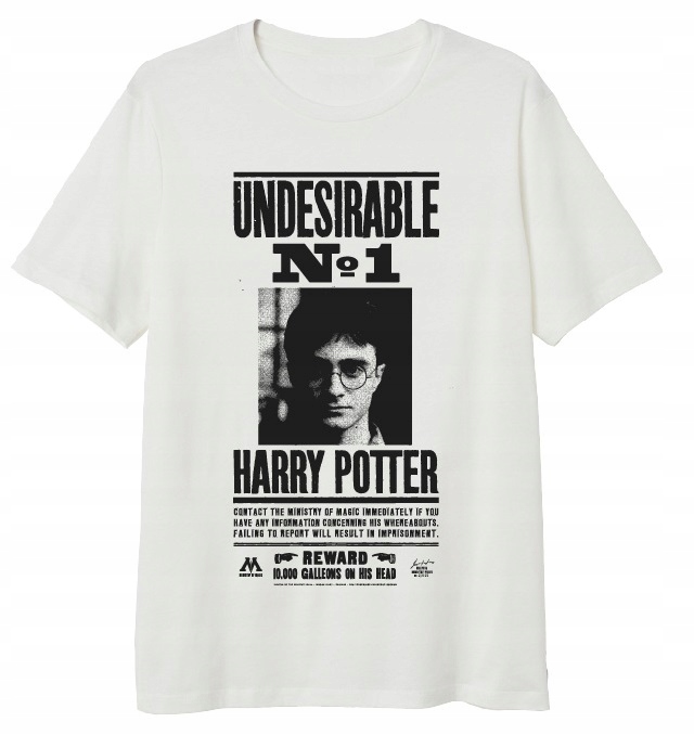 

T-Shirt Koszulka Bluzka Harry Potter 152 Biała