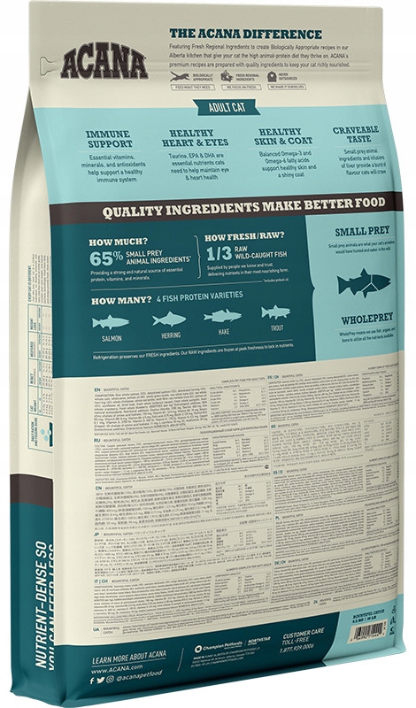 Levně Acana Bountiful Catch Cat 4.5KG krmivo pro kočky
