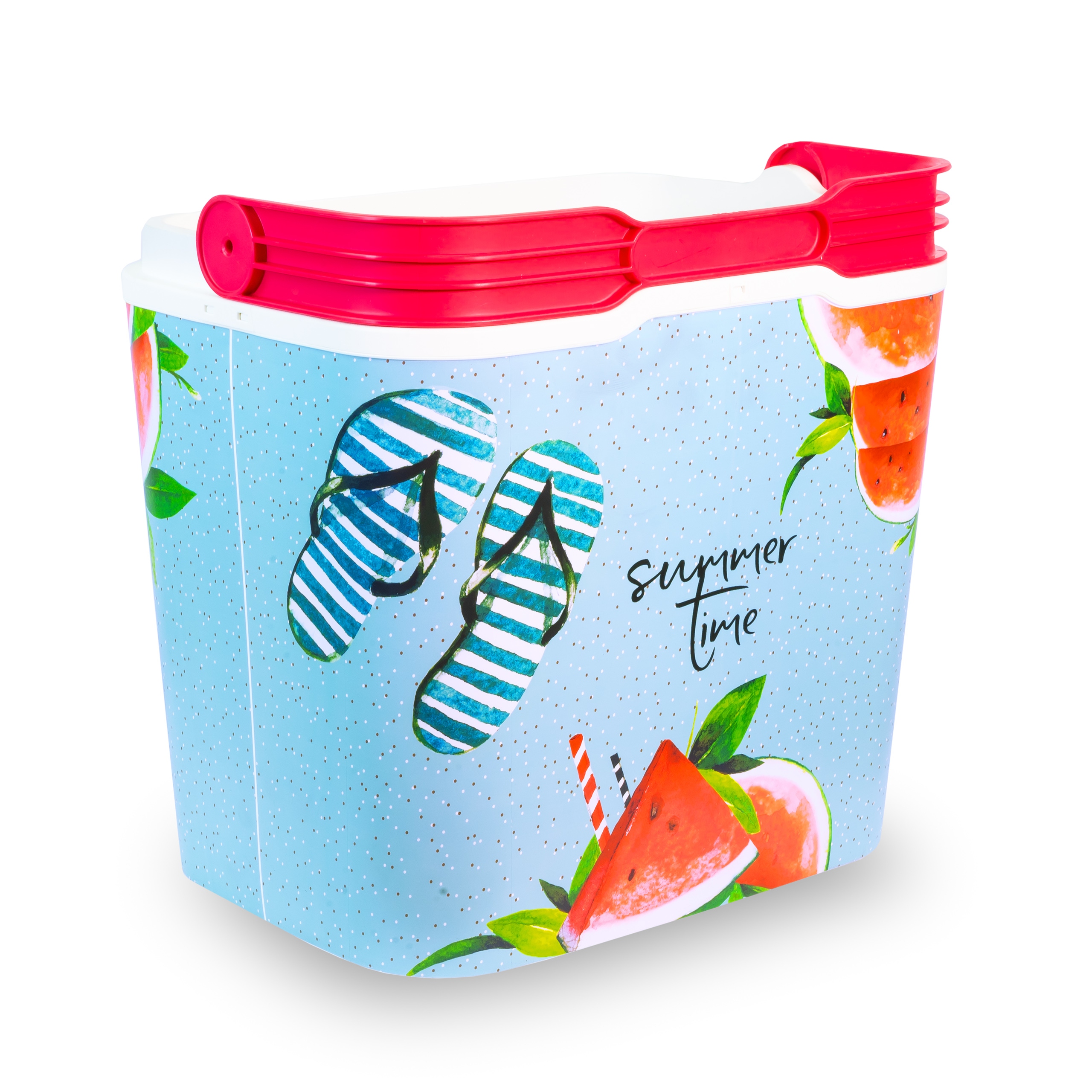 STYLOWA LODÓWKA TURYSTYCZNA PASYWNA 30L ARBUZ LATO ZIMNO TURBO CHŁODZENIE Wysokość produktu 37.5 cm