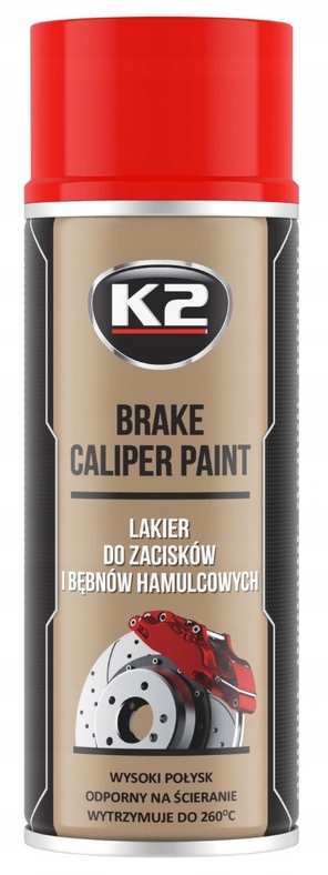 

K2 Czerwony Lakier Do Zacisków Hamulcowych Spray