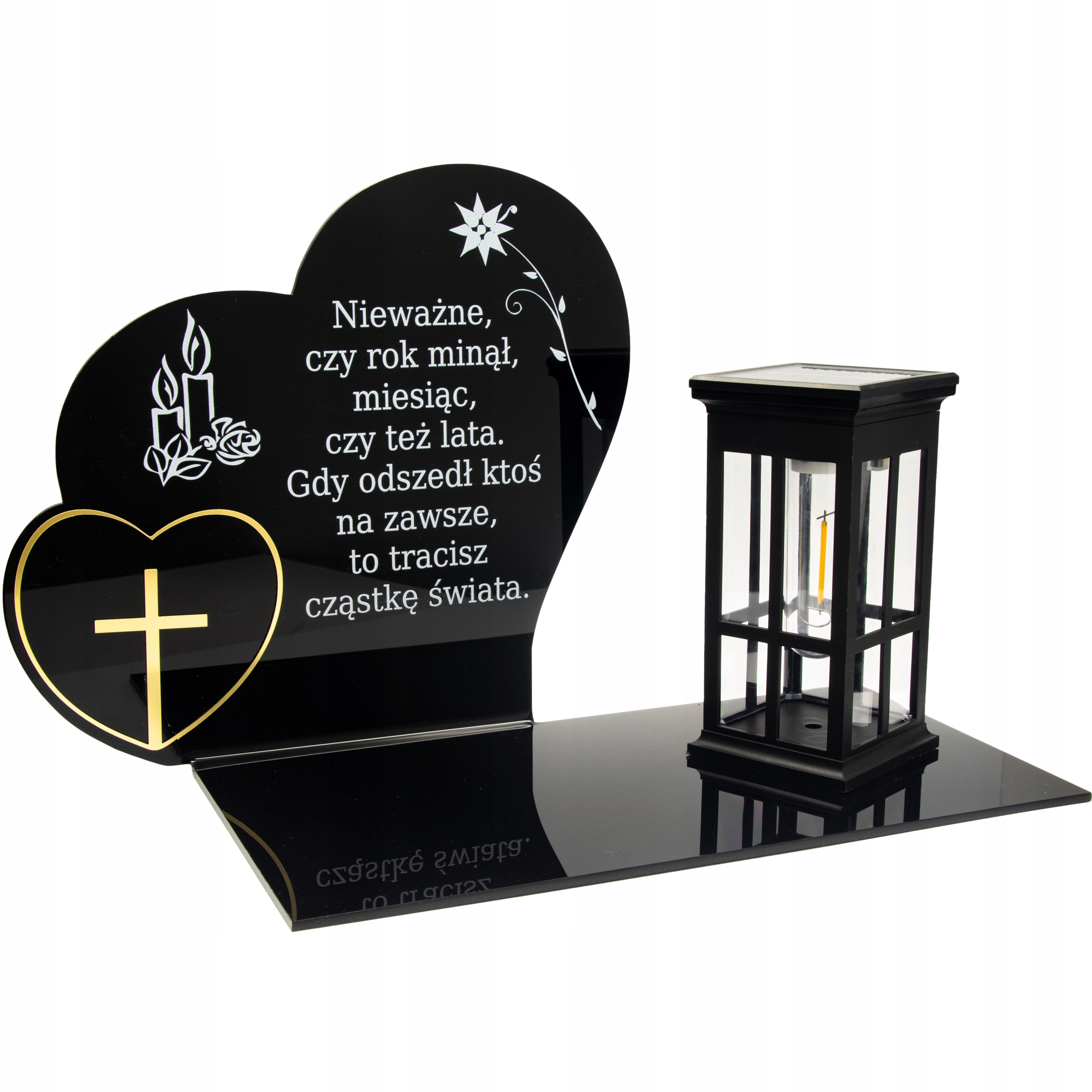 SOLARNY ZNICZ LED STATUETKA NA CMENTARZ GRÓB DUŻA Stan opakowania oryginalne