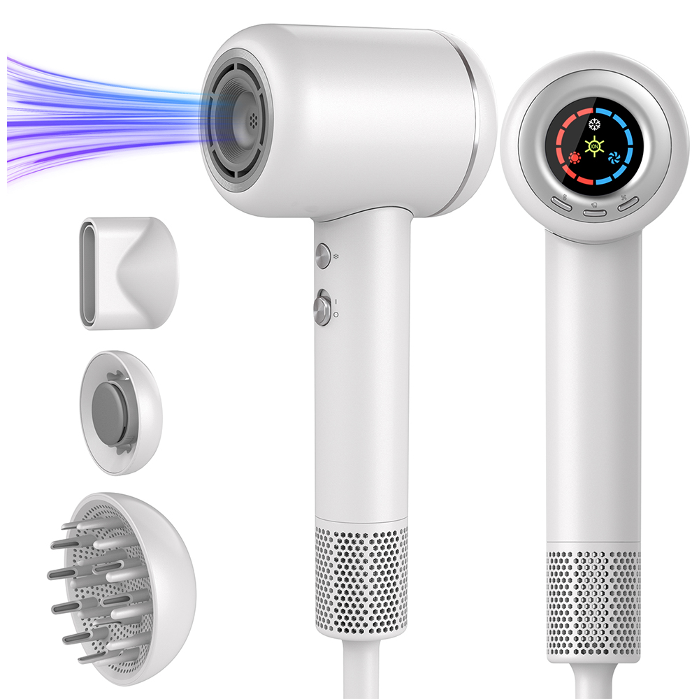 Sušička vlasov 1600 W Ionizácia Aromaterapia Dodatočné adaptéry Biela