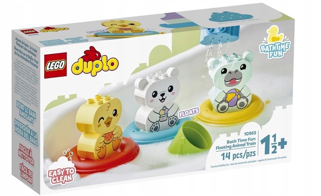 LEGO DUPLO ZABAWA W KĄPIELI: PŁYWAJĄCY POCIĄG...