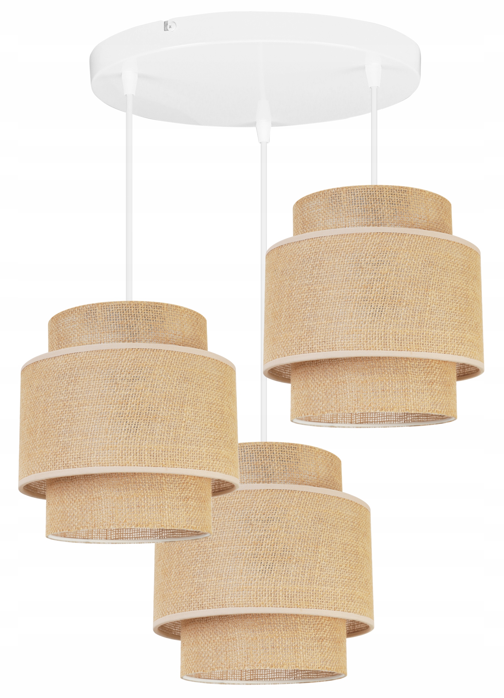 

Lampa Wisząca Żyrandol Sufitowa Abażur Boho Juta