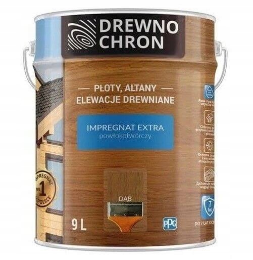 Impregnat Extra Powłokotwórczy Dąb 9L Drewnochron