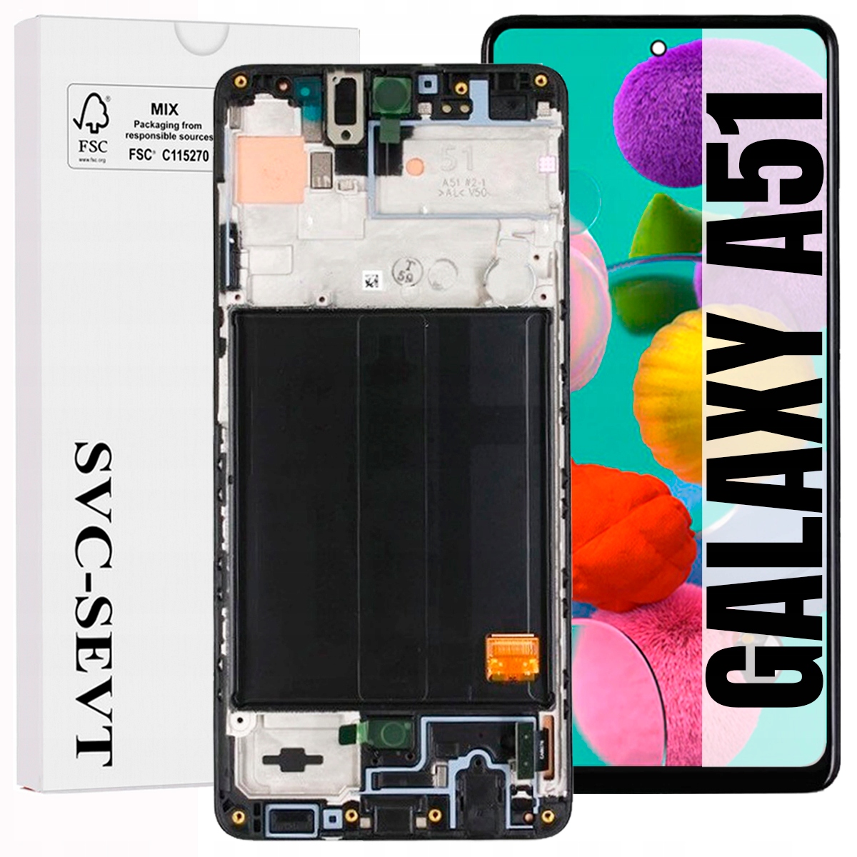 Displej Pro Samsung Galaxy A51 A515 Originální LCD Displej Rámeček