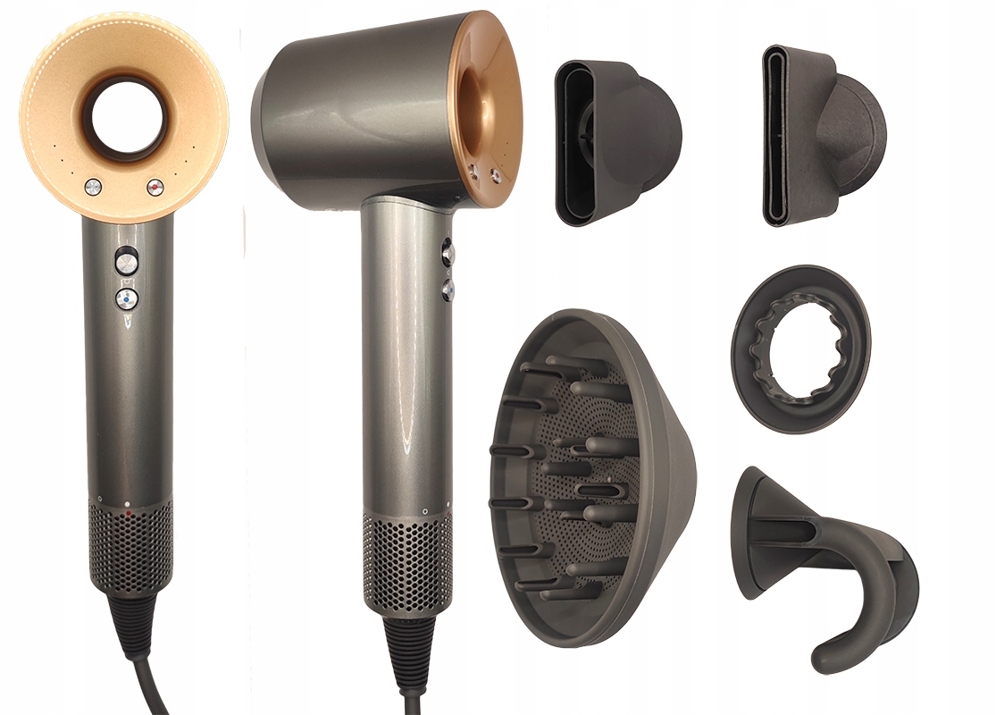 Cyfrowa Suszarka do włosów Sonic Tunelowa Jonizacja 5 Końcówek