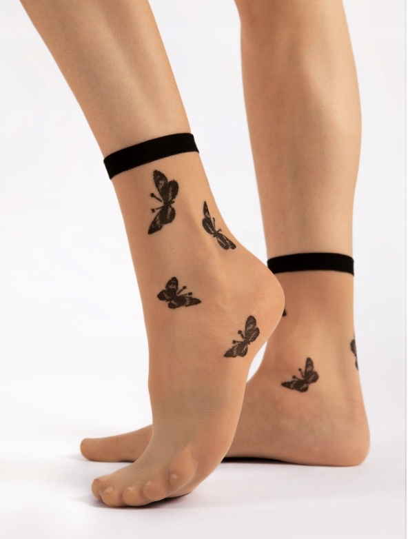 FIORE SUMMER - Ponožky 15DEN NUDE BLACK / UNI