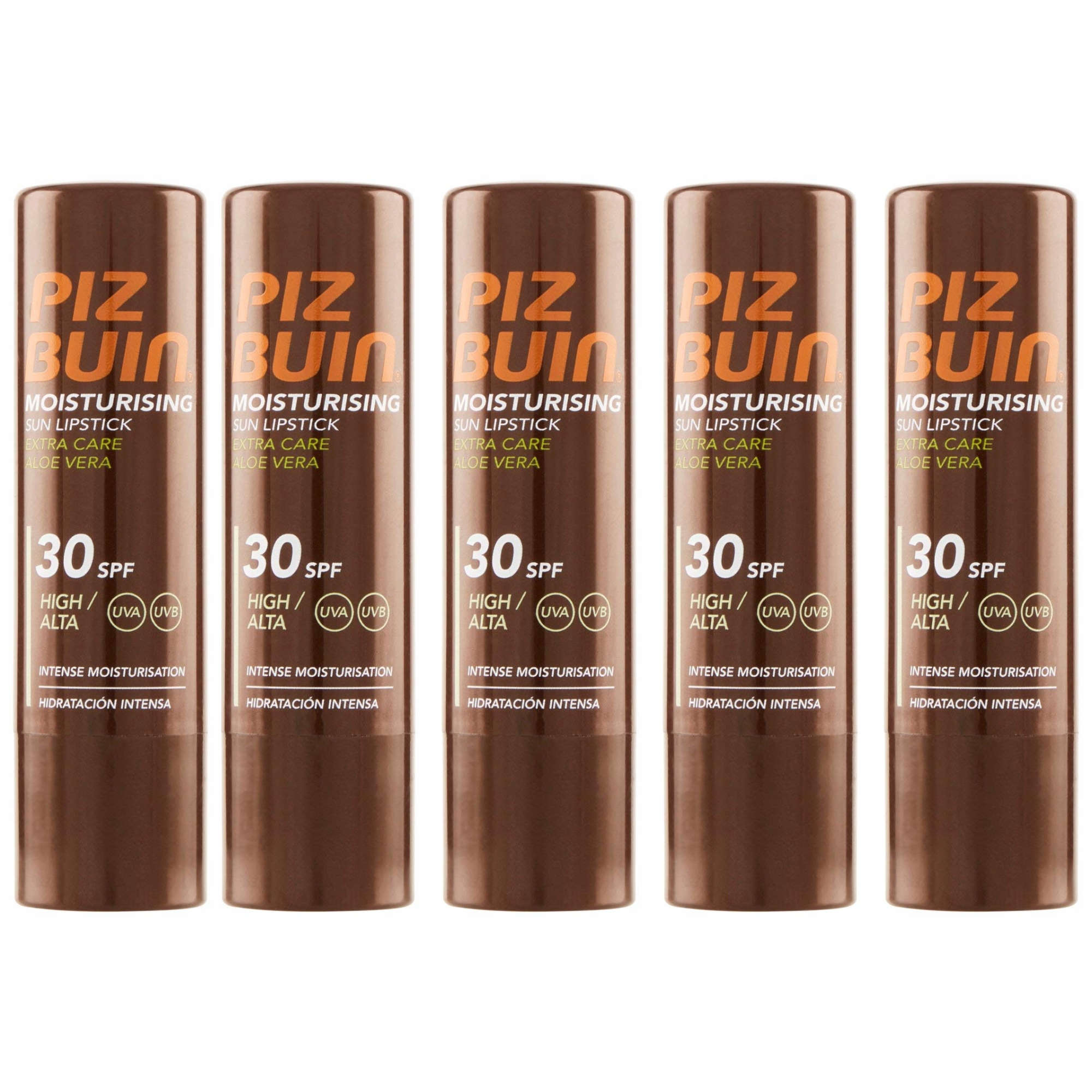 Piz Buin Moisturising ochranný balzám na rty SPF30 x 5ks