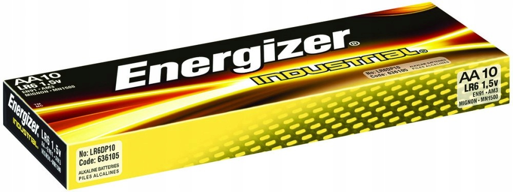 

10 x baterie Industrial alkaliczne Aa R6 Energizer