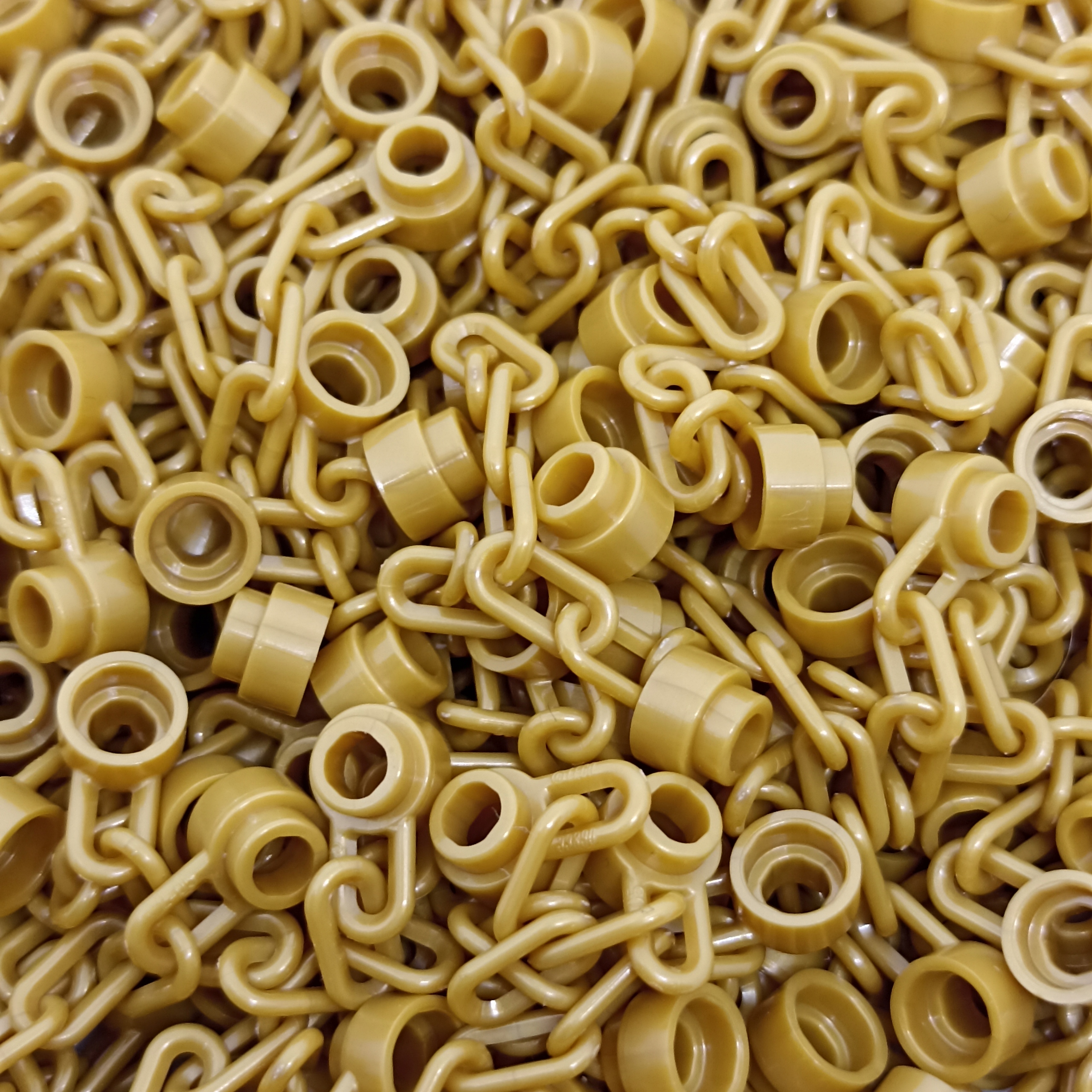 

Lego Łańcuch 5 ogniw perłowy złoty 92338 25 szt