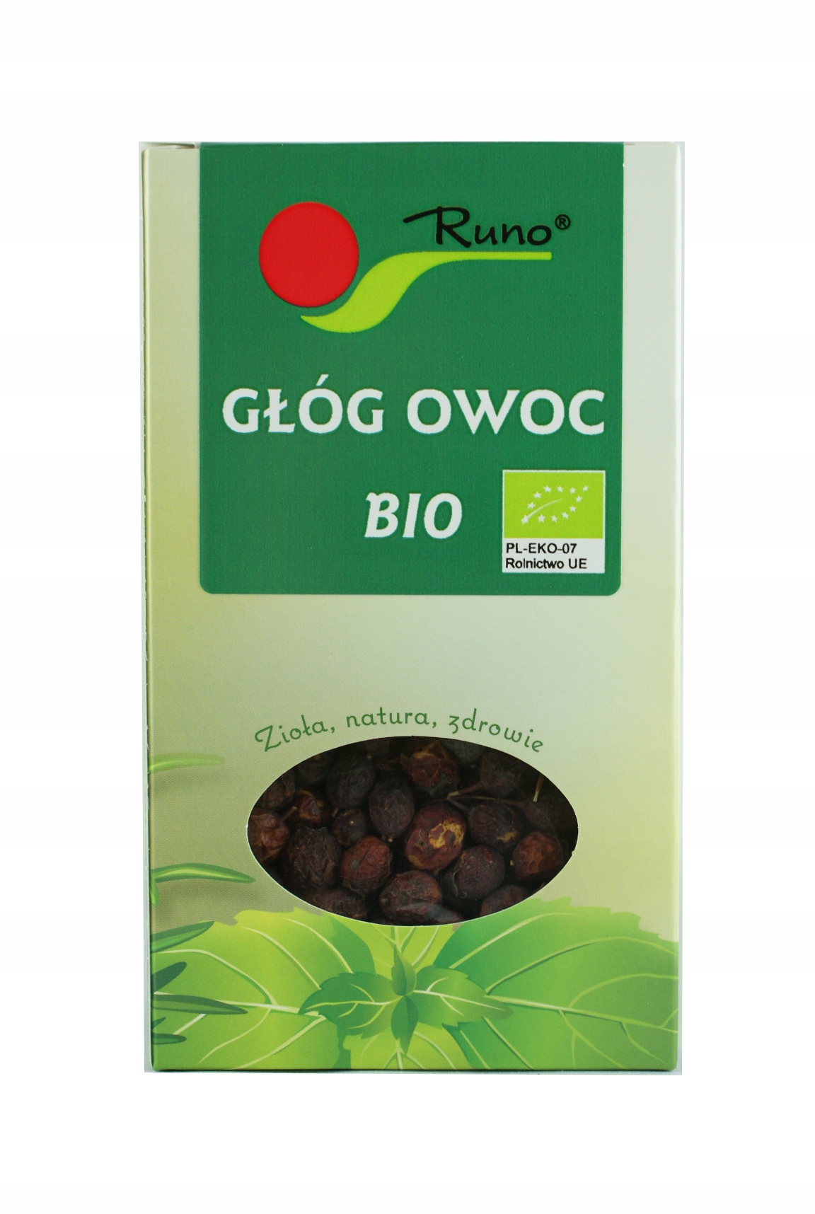 

Głóg owoc Bio 50g Runo Certyfikat ekologiczny