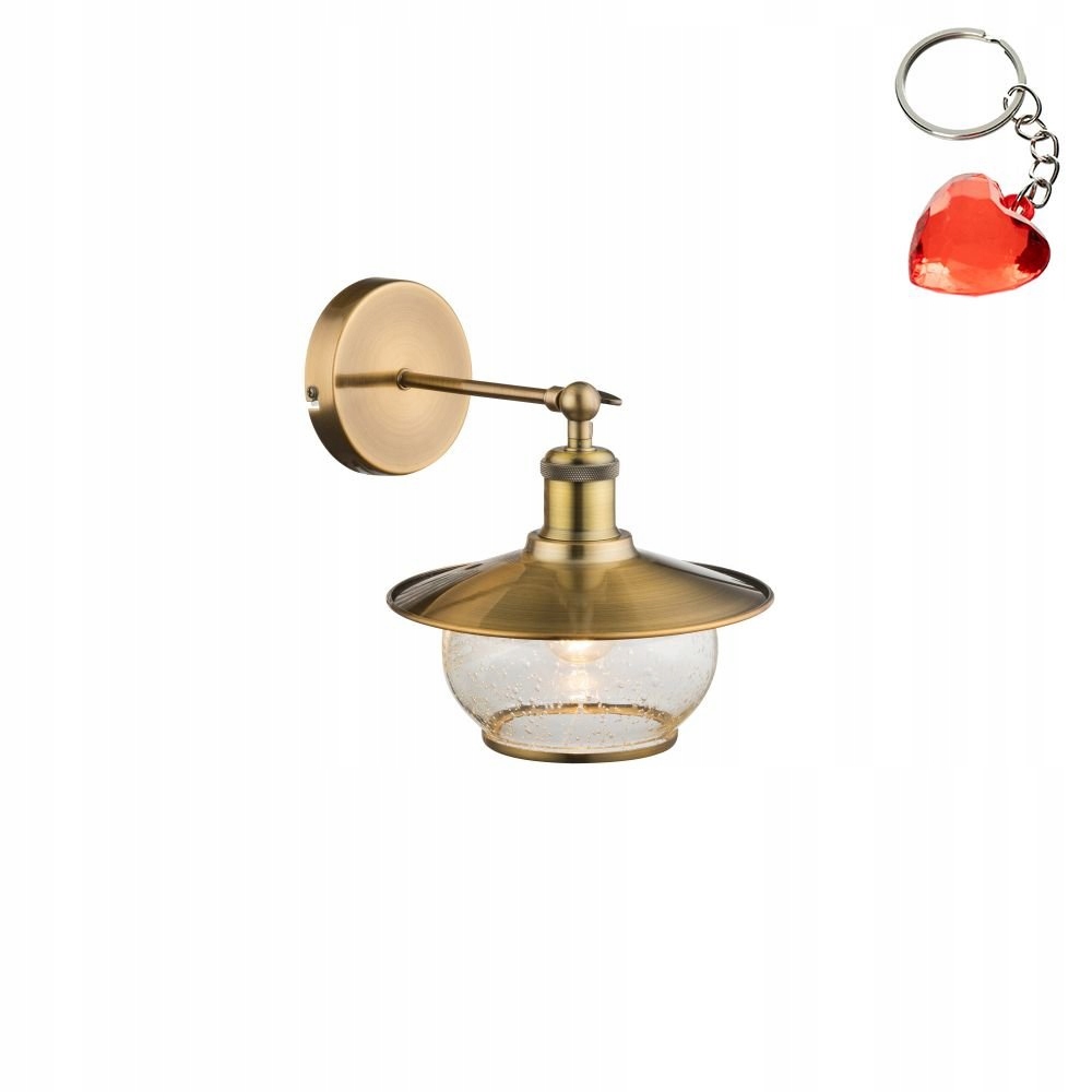 Nástěnné svítidlo do obývacího pokoje Vintage E27 60W skleněné stínidlo Nevis 69030W Globo Dárek