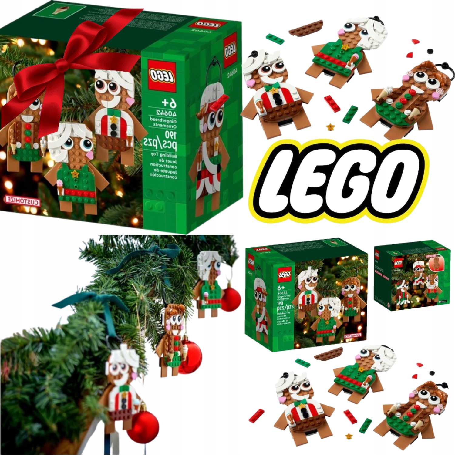 Lego Brickheadz 40642 Piernikowe Ozdoby Klocki Święta Dla D Zieci