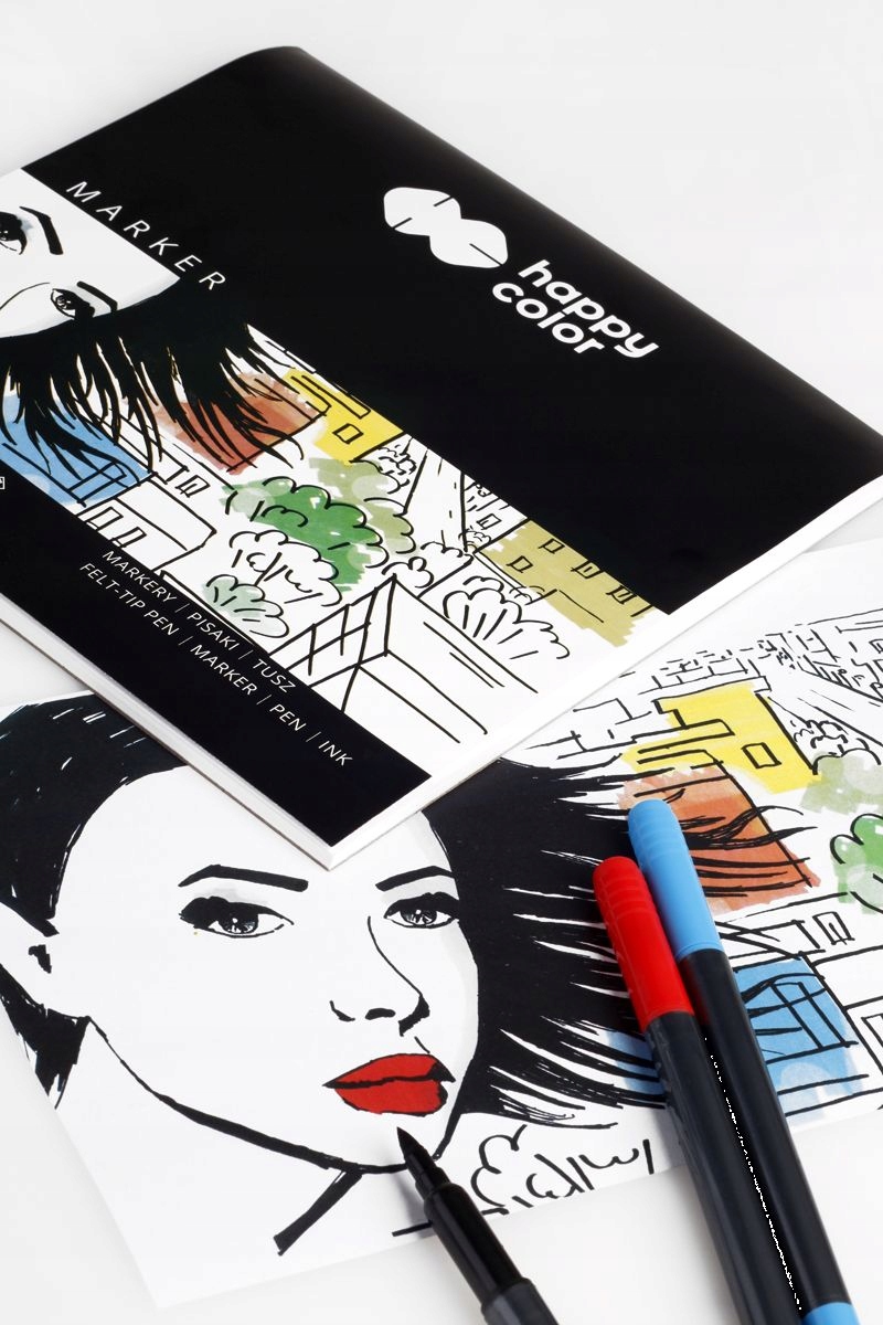 Blok do markerów, ART, 100g, 20 x 20 cm, 25 ark, H Marka Happy Color