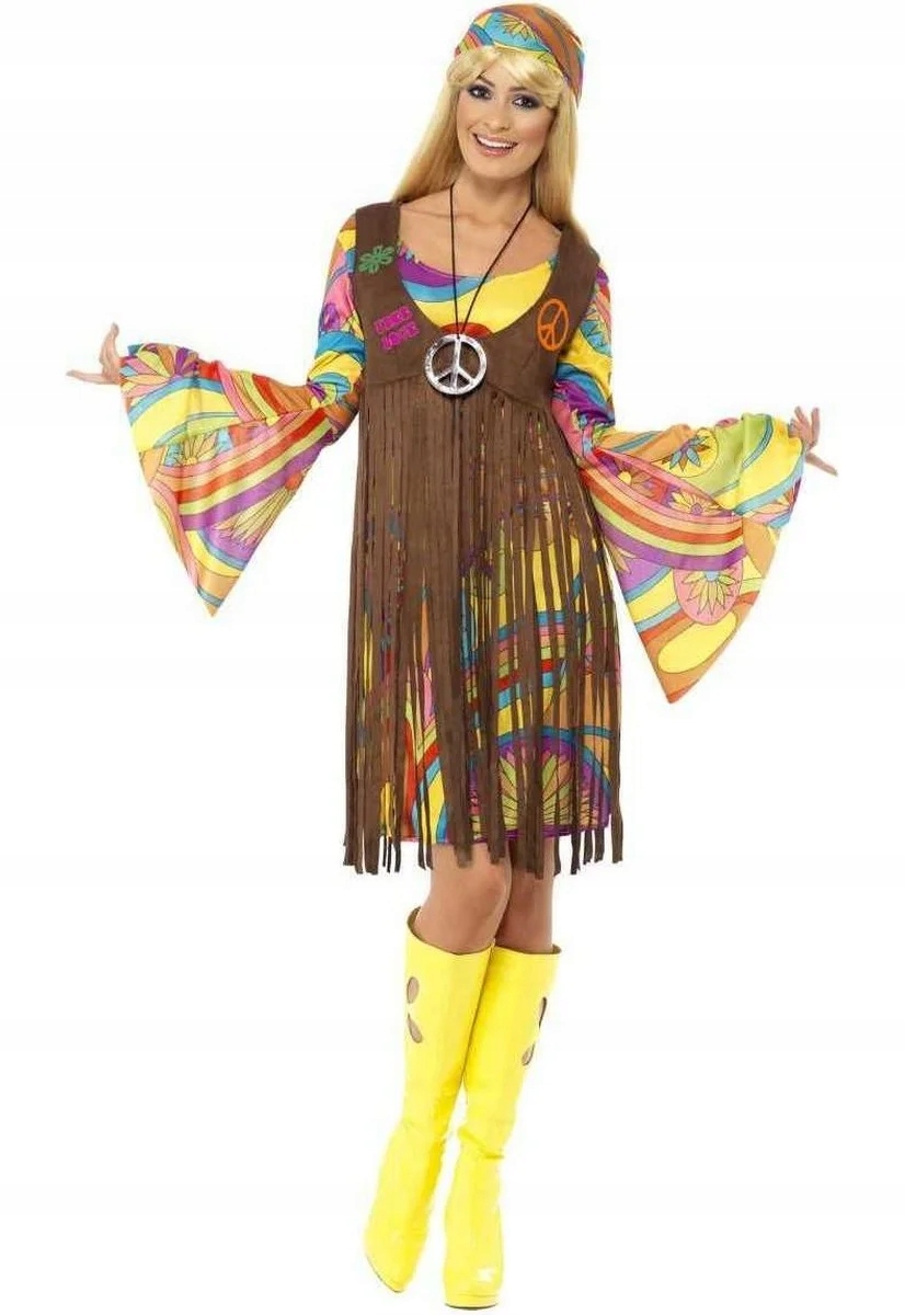Kostým Hipiski Převlek Hippi Kostým léto 70 XXL