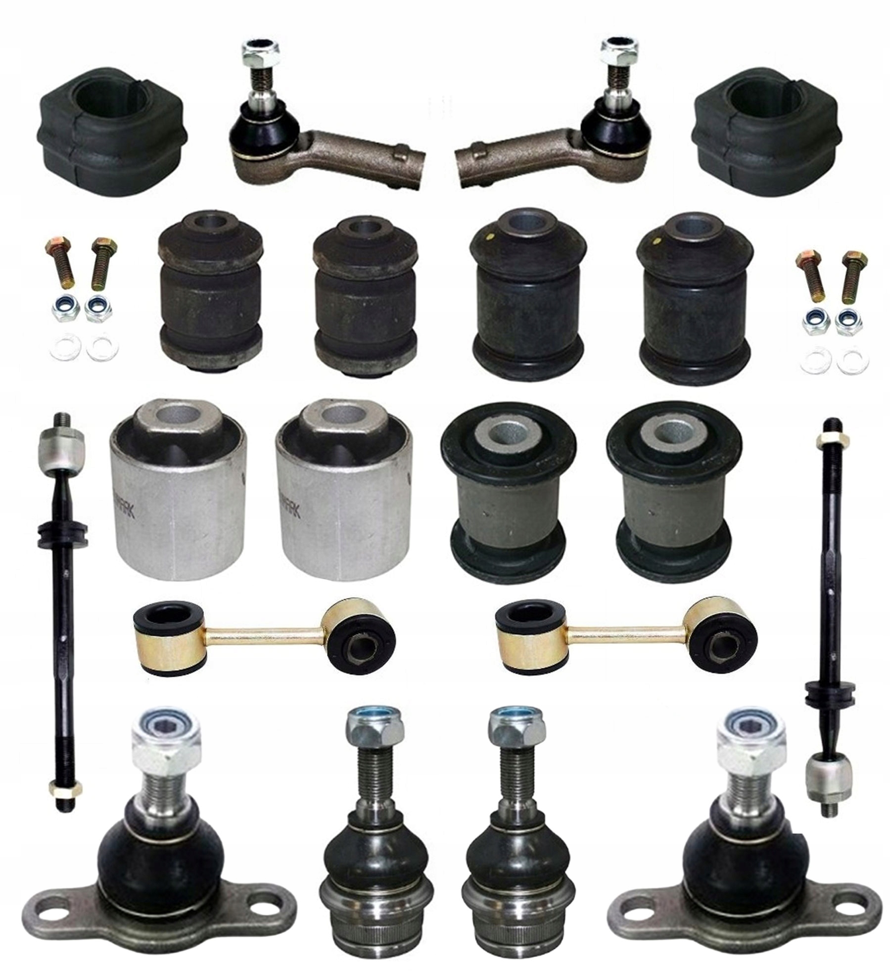 Sada předního zavěšení Vw Transporter T5 T6 Sworznie Pouzdra Tyče