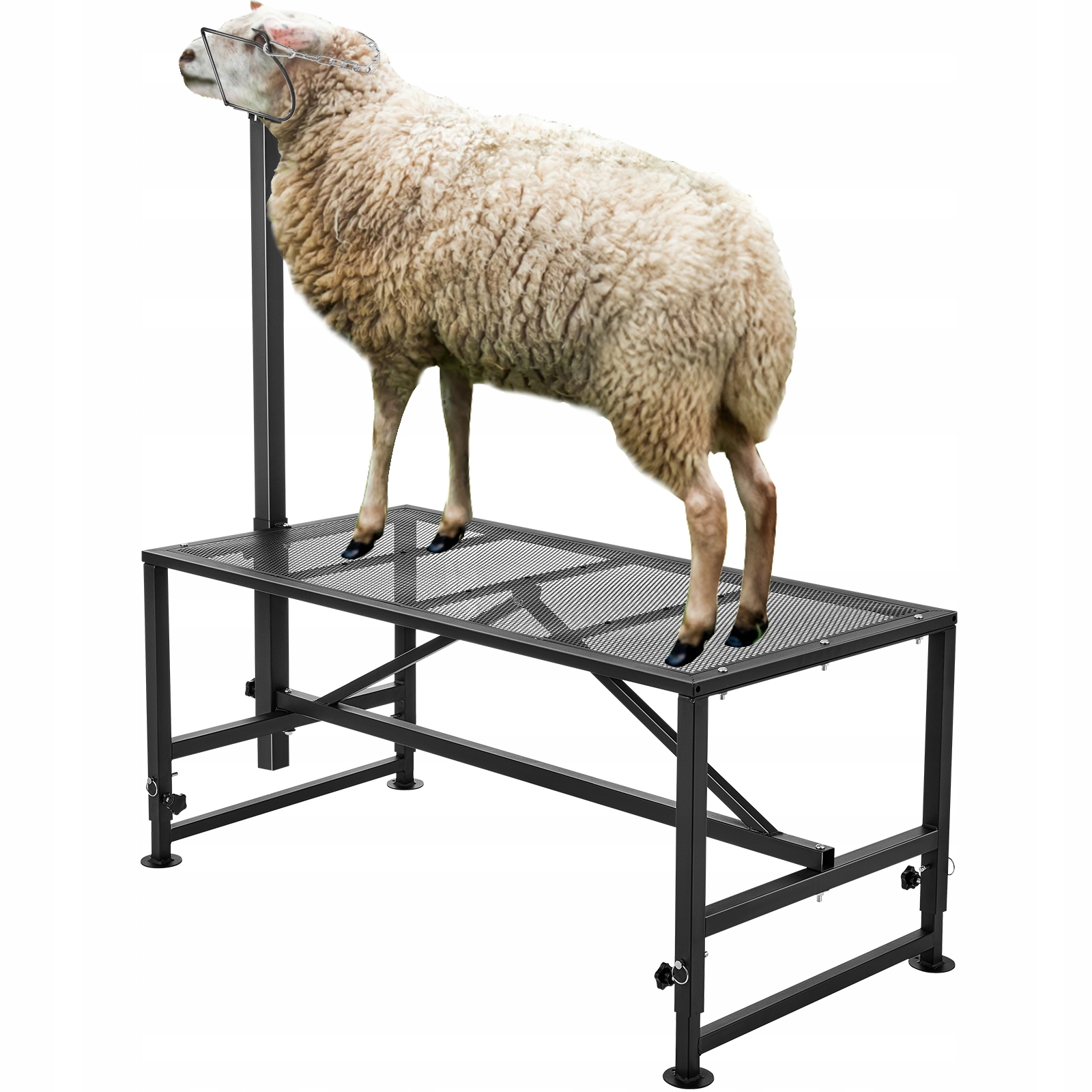 Levně Zastřihovací stůl 47x23,43x68,5" 46–64,1" Černý zastřihovací stojan