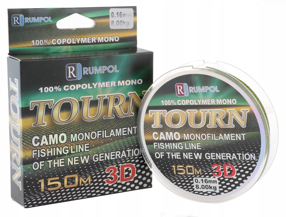 

Żyłka 150m Rumpol Camo Male 3D Tonąca 0,16mm 8kg
