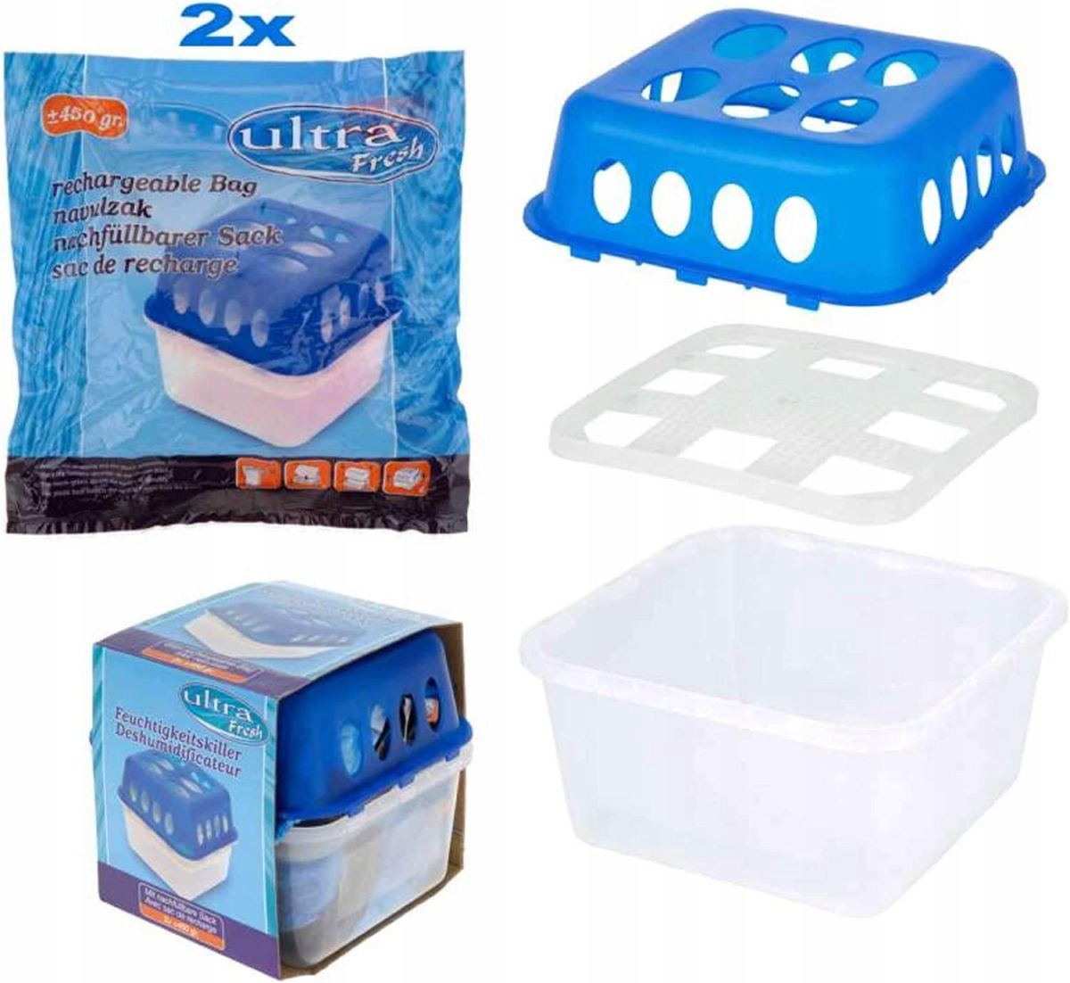 

Pochłaniacz Wilgoci osuszacz powietrza 2 x 450 g