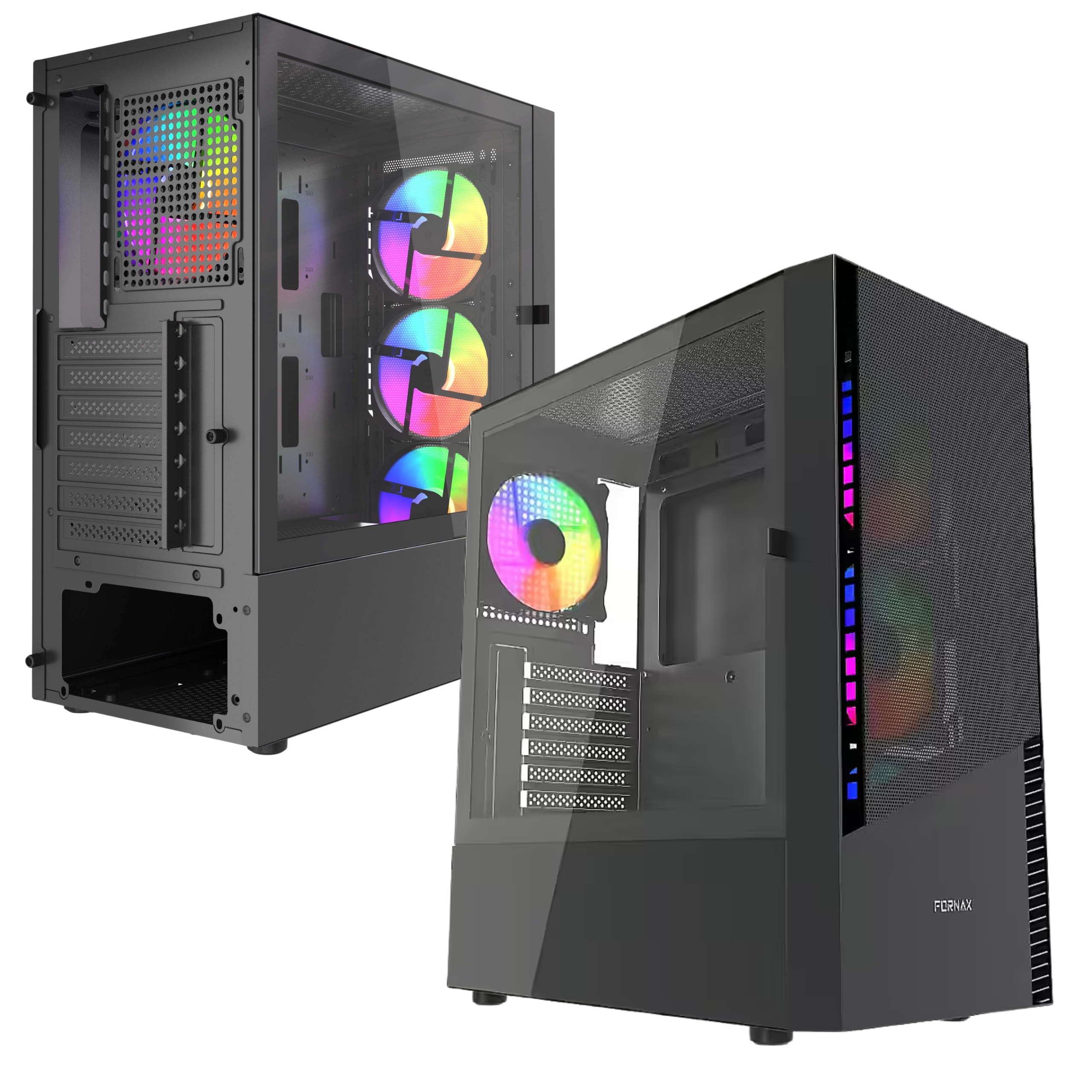 Obudowa Pc Gembird Fornax 4300 Atx Midi Tower Argb 4x wentylatory Pwm