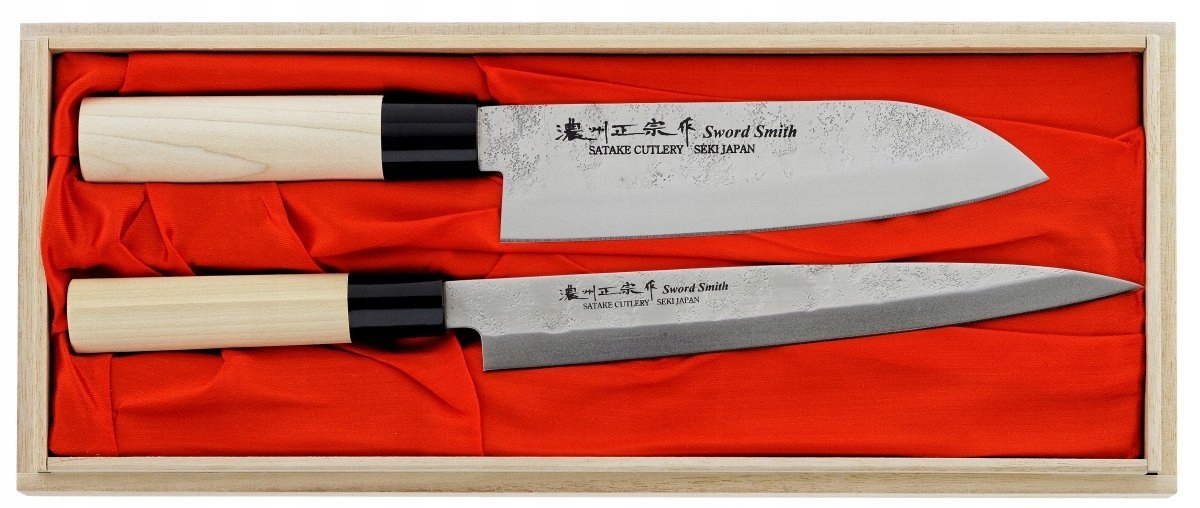Satake Nashiji N Sada 2 nožov Santoku+sashimi, univerzálna sada