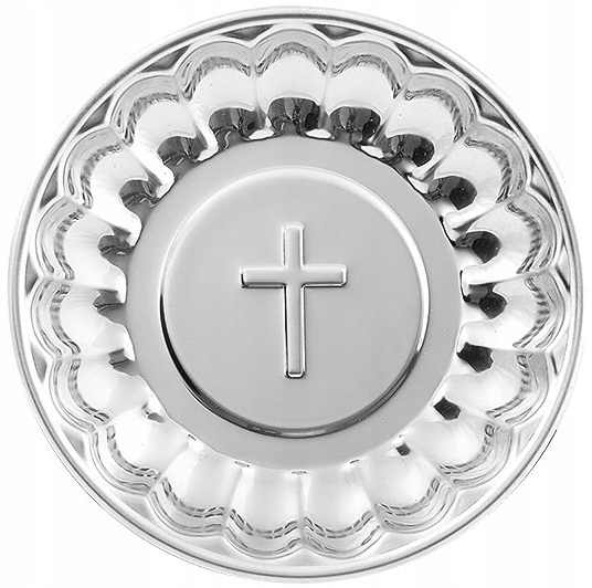 MISECZKA NA WODĘ ŚWIĘCONĄ 13CM NACZYNIE NA KOLĘDĘ STAL NIERDZEWNA / JAKOŚĆ