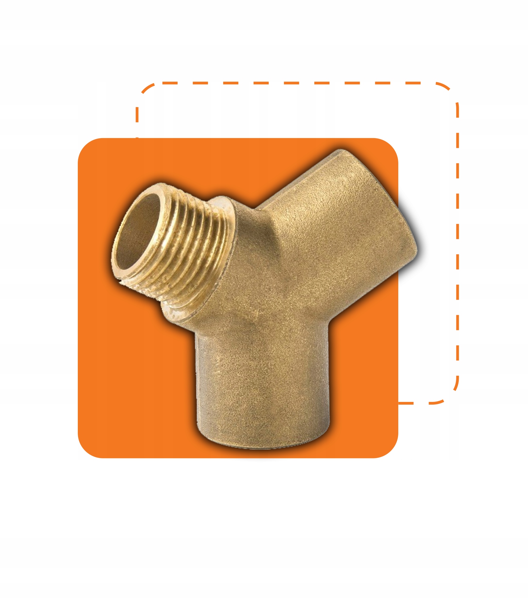 TRÓJNIK TYPU Y GW GW GZ 1/2 DN15 TROJAK MOSIĘŻNY DIAMOND Długość 1 m