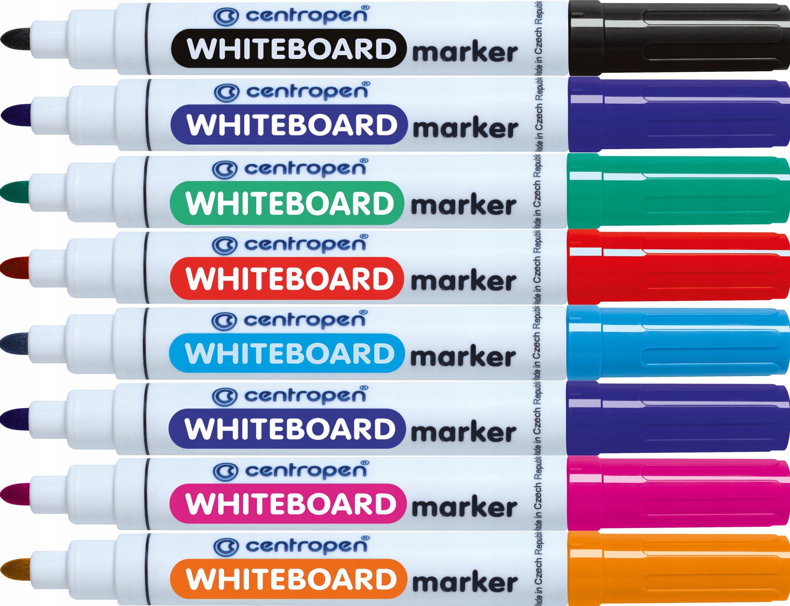 MARKERY PISAKI SUCHOŚCIERALNE DO TABLIC 8 KOLORÓW Marka Centropen