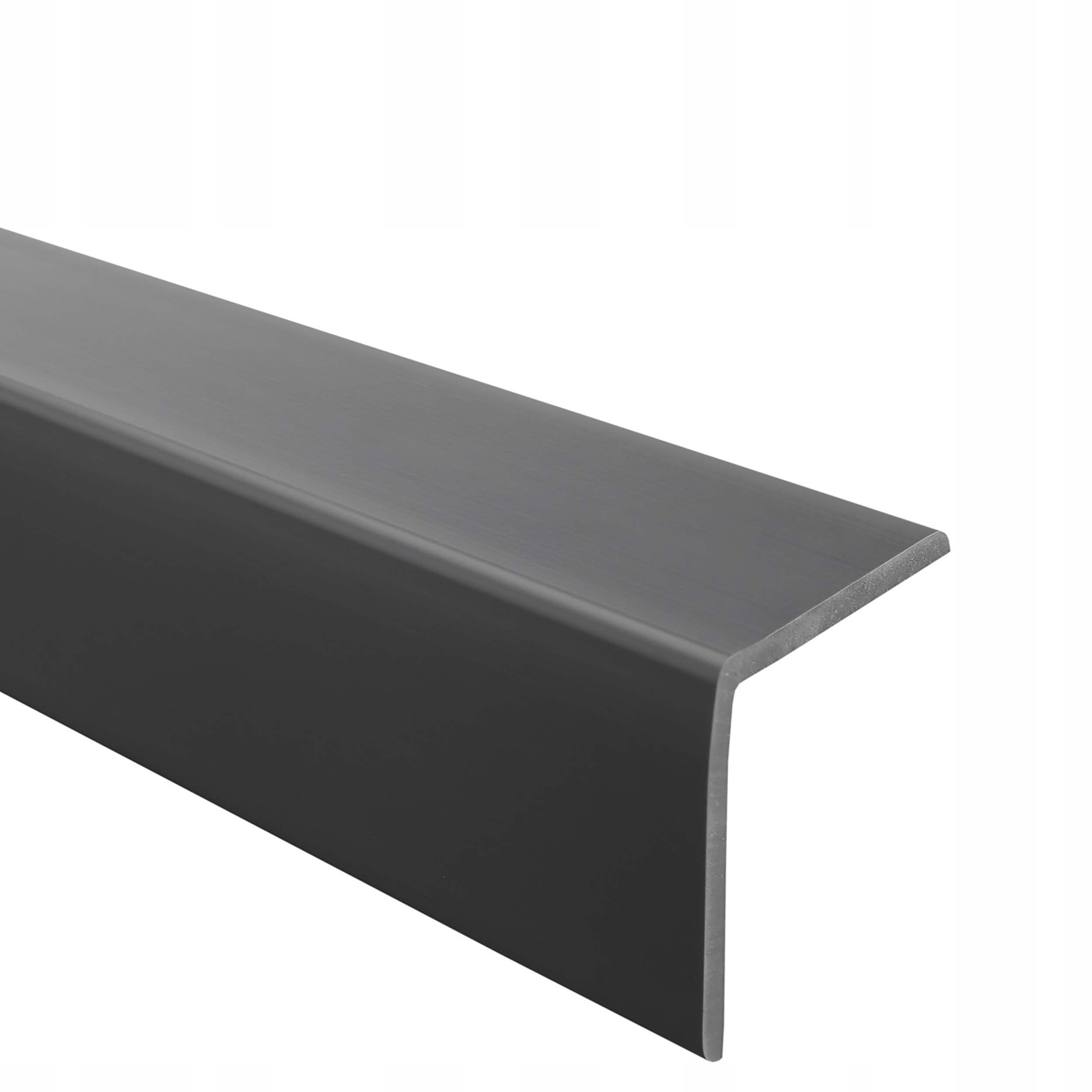 Pvc gumový uholník, rohový, ochranný uhlový profil, tmavosivý, 27 x 27 m