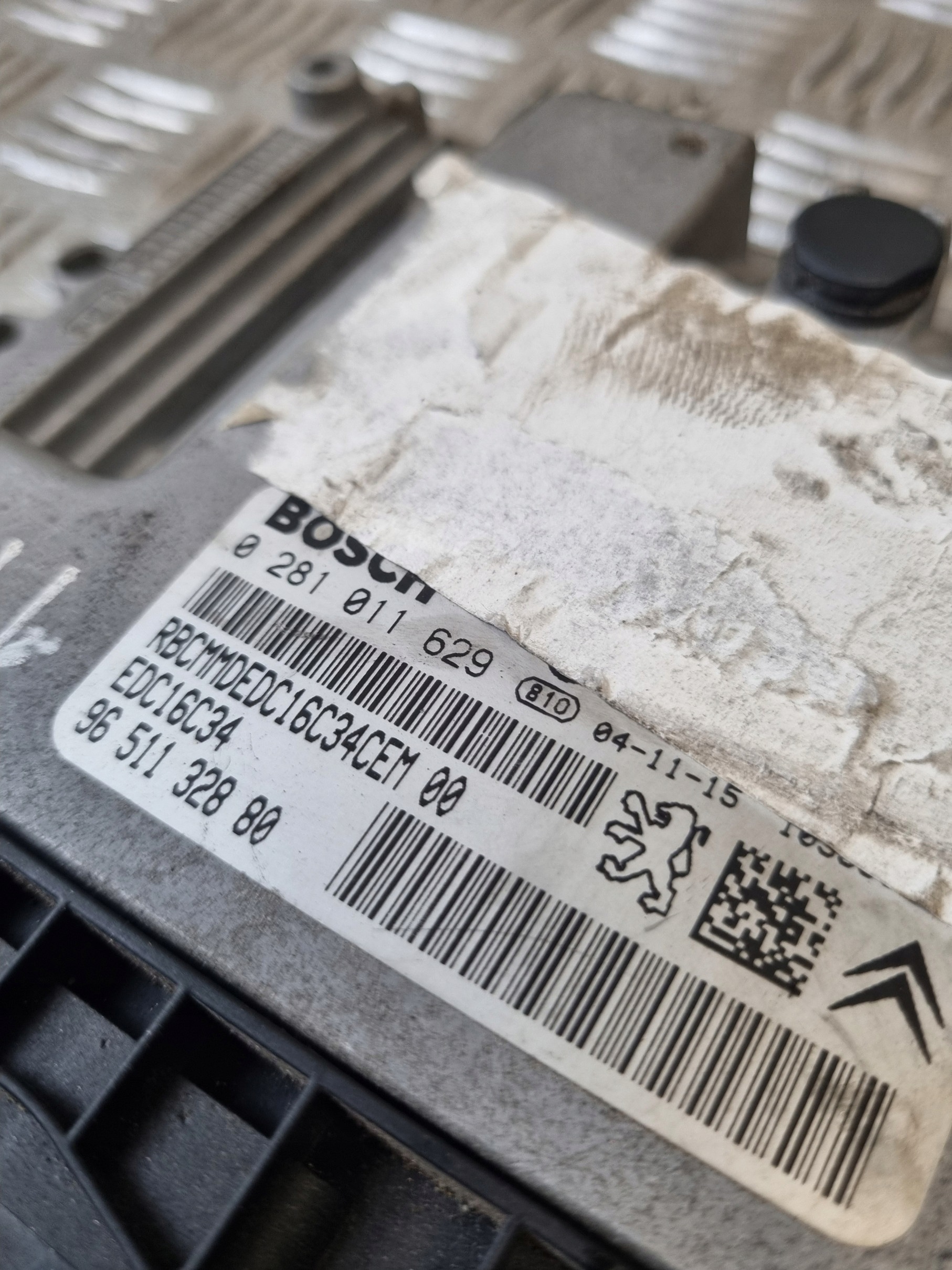 riadiaca jednotka motora CITROEN C4 1.6 HDI