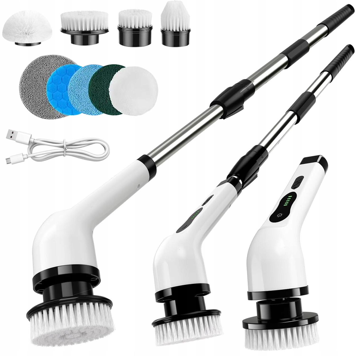 Elektrický Čisticí Kartáč Na Úklid, Rotační, Bezdrátový, 9 V 1